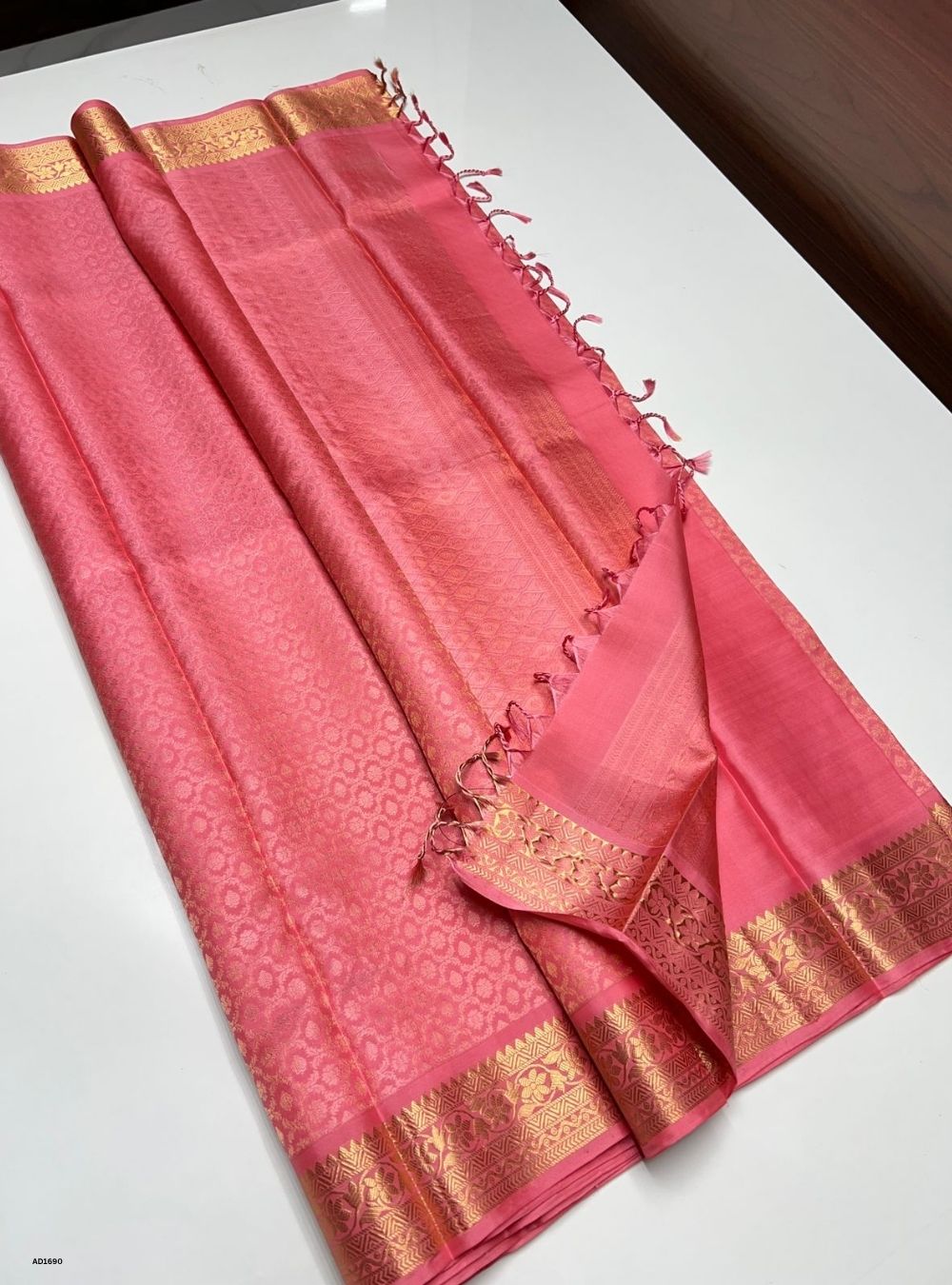 Baby Pink -  Soft Silk Saree