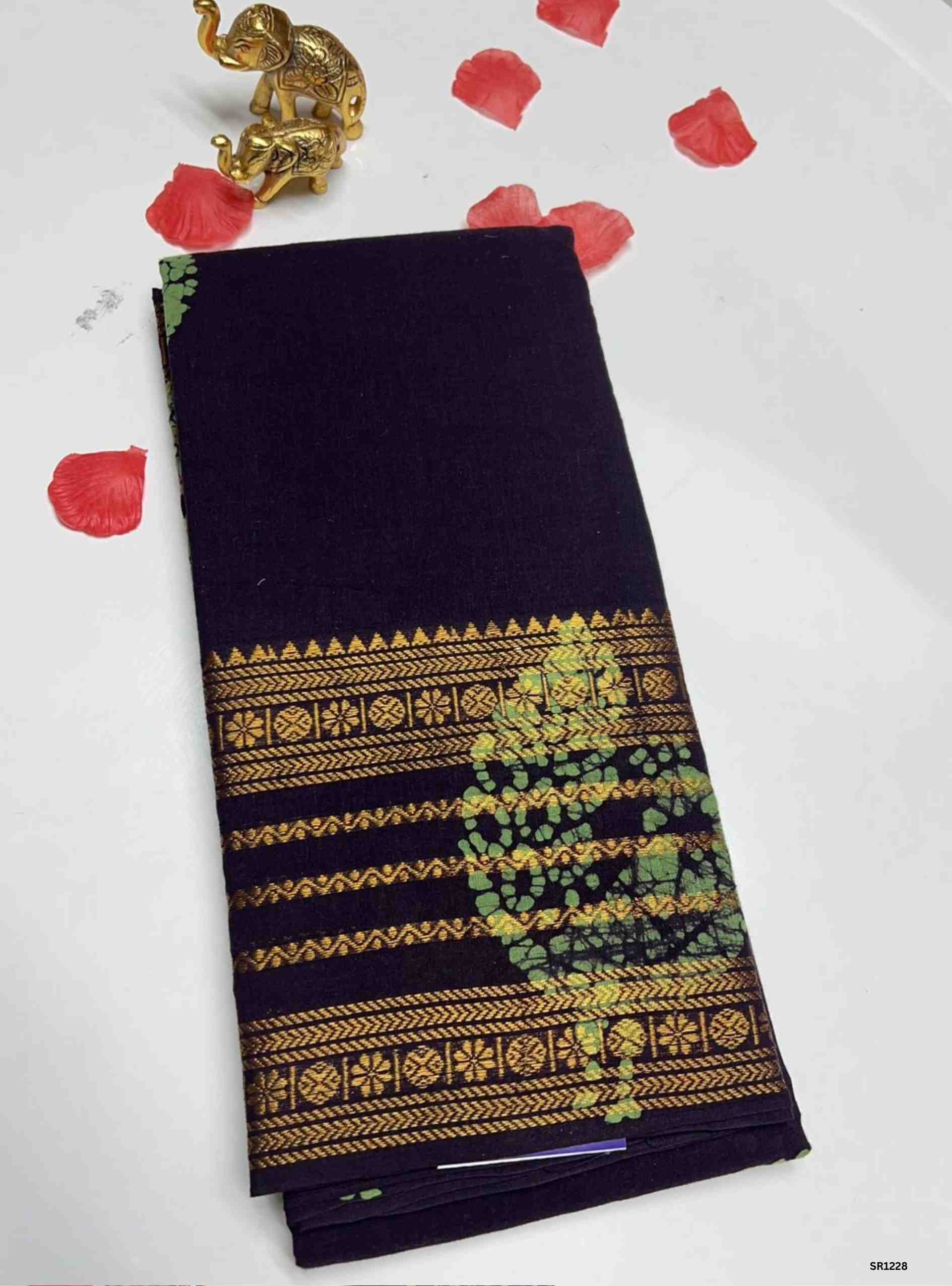 Coffee Brown - Wax Chungudi Cotton