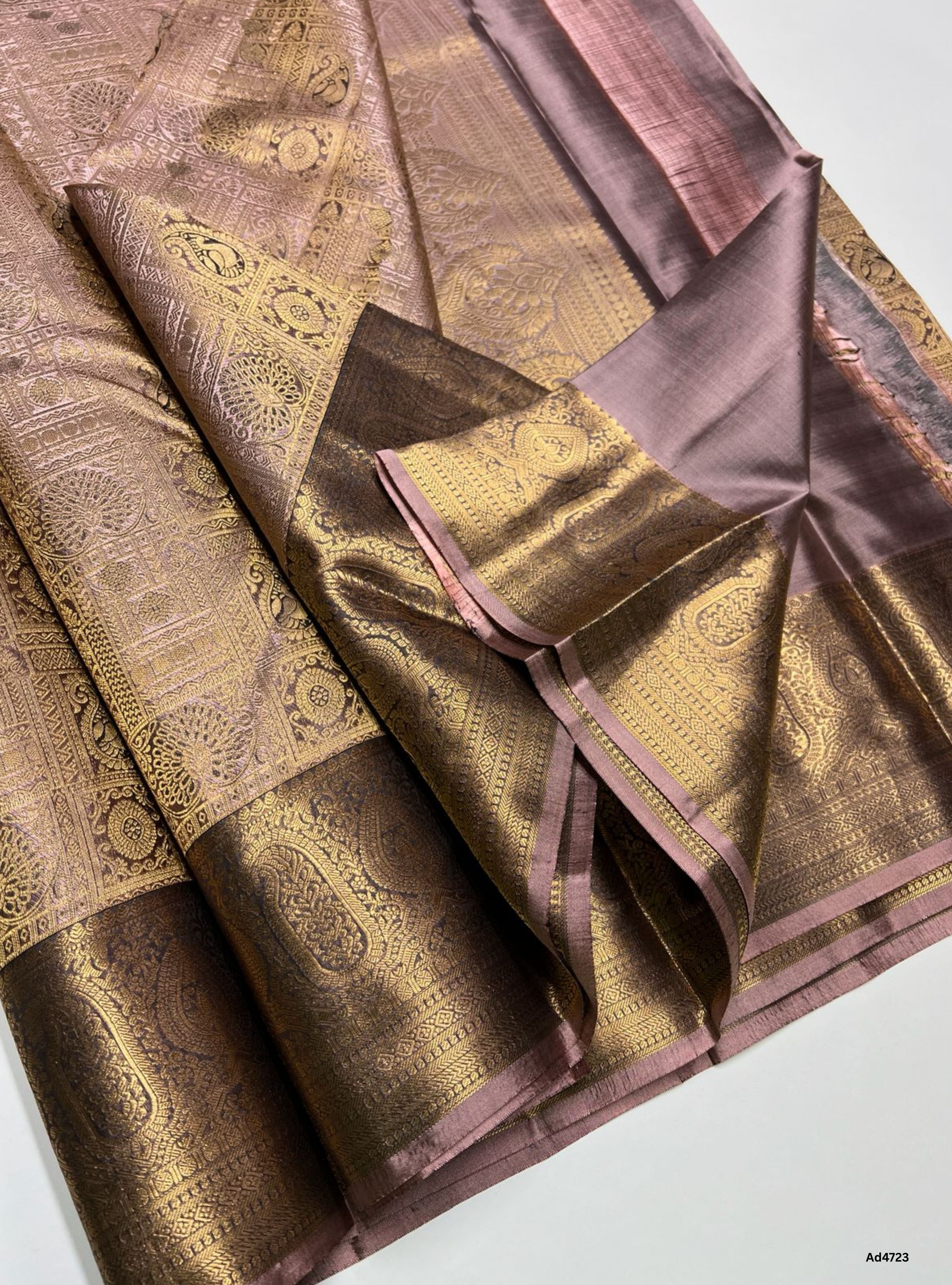 Dusty Rose - Kanjeevaram Bridal Saree