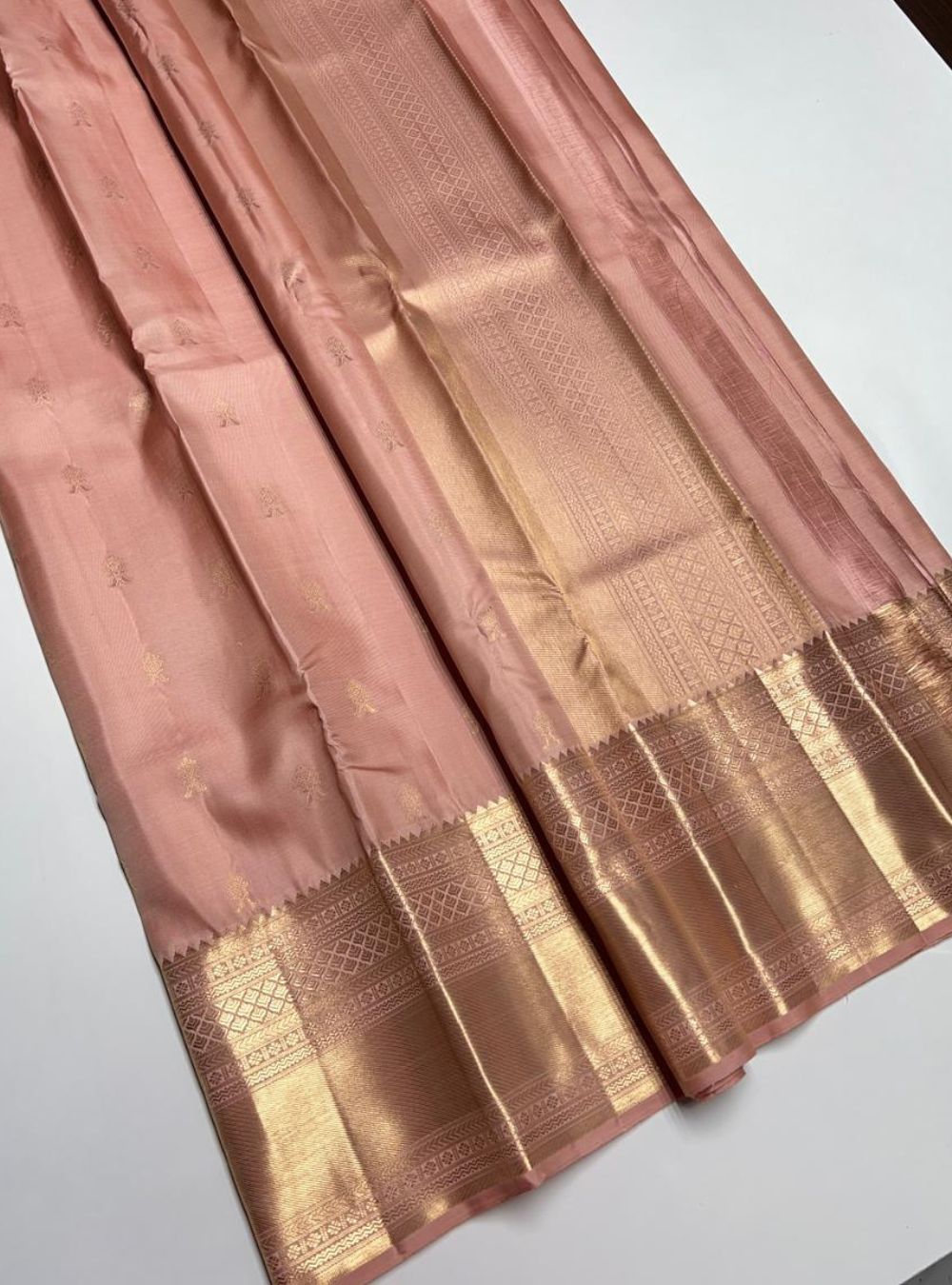 Peach - Kanjeevaram Silk Saree