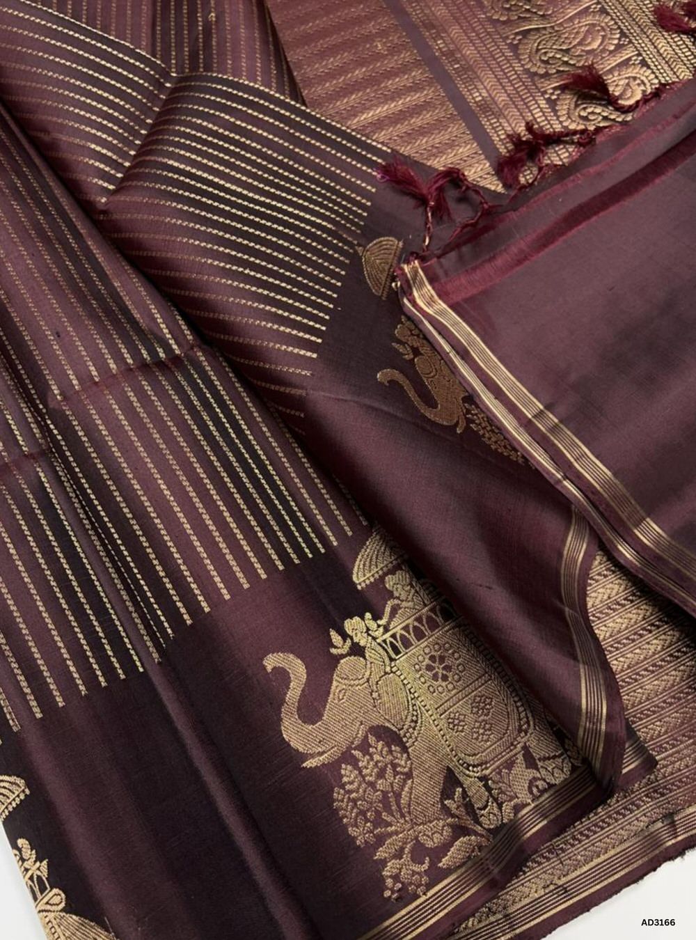 Coffee Brown - Soft Silk Saree