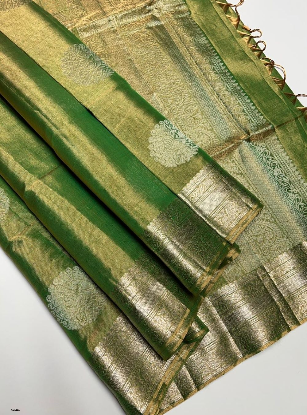 Elachi Green - Soft Silk Saree