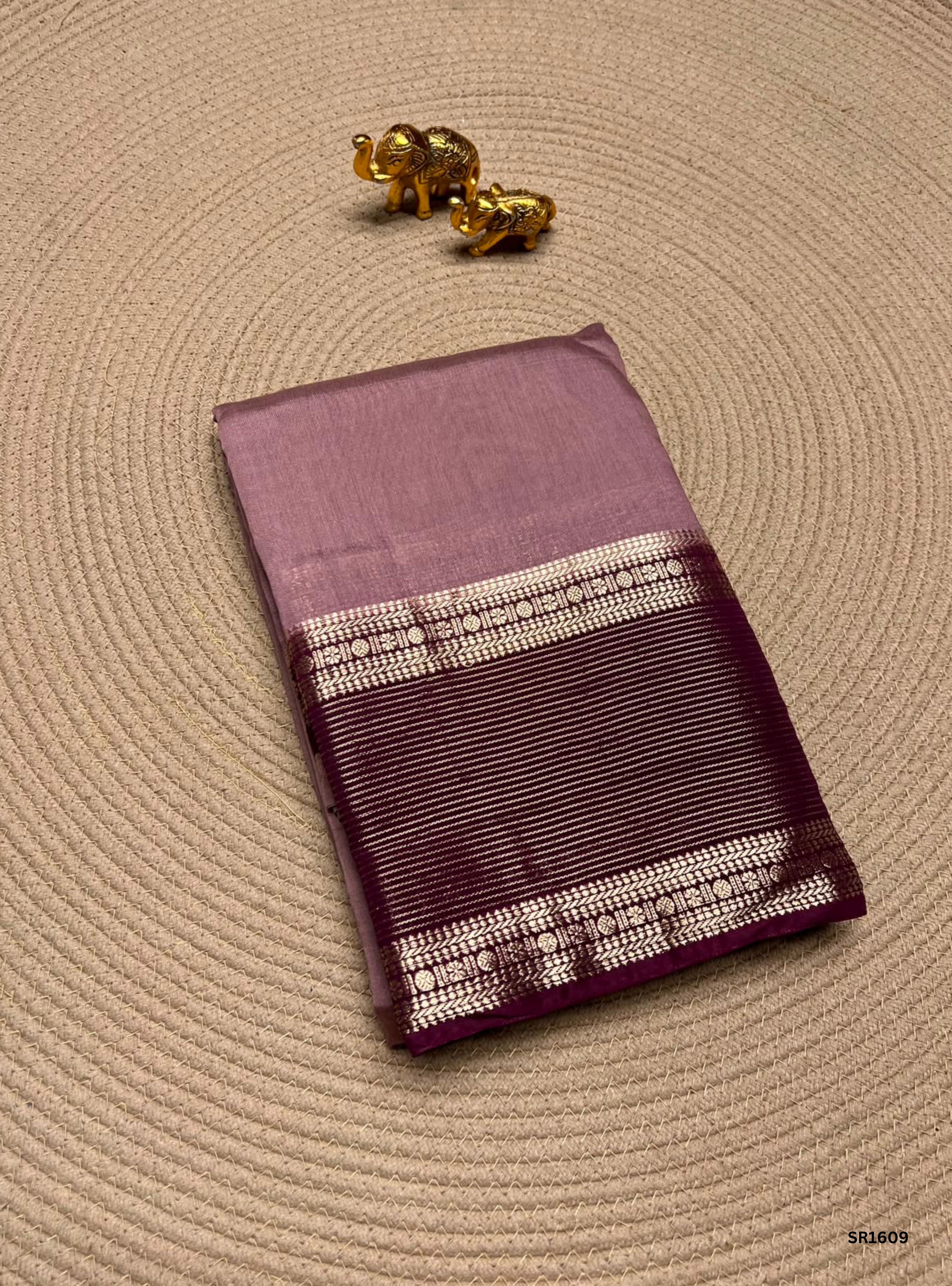 Dusty Rose & Jam - Binny Silk Saree