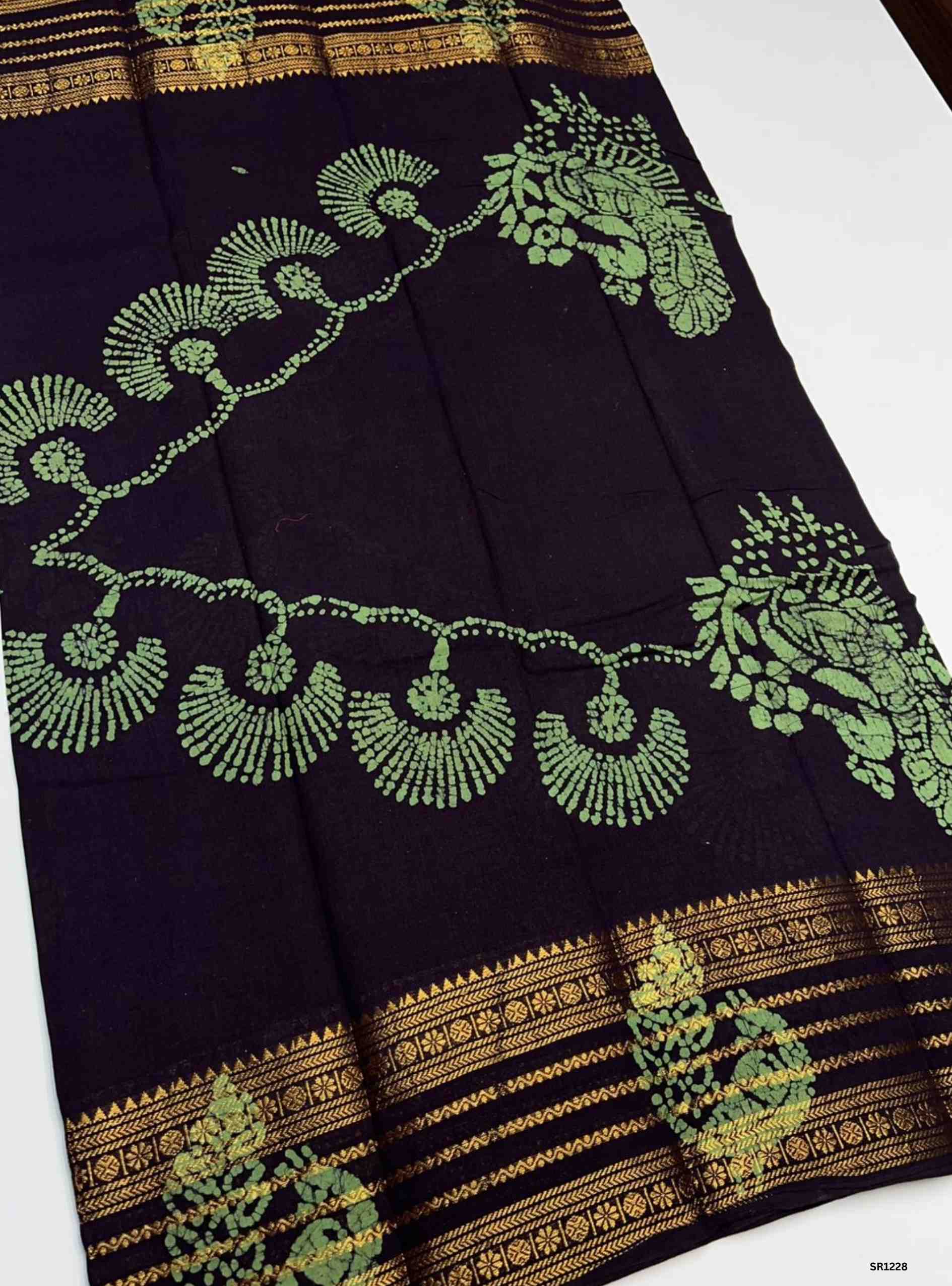 Coffee Brown - Wax Chungudi Cotton