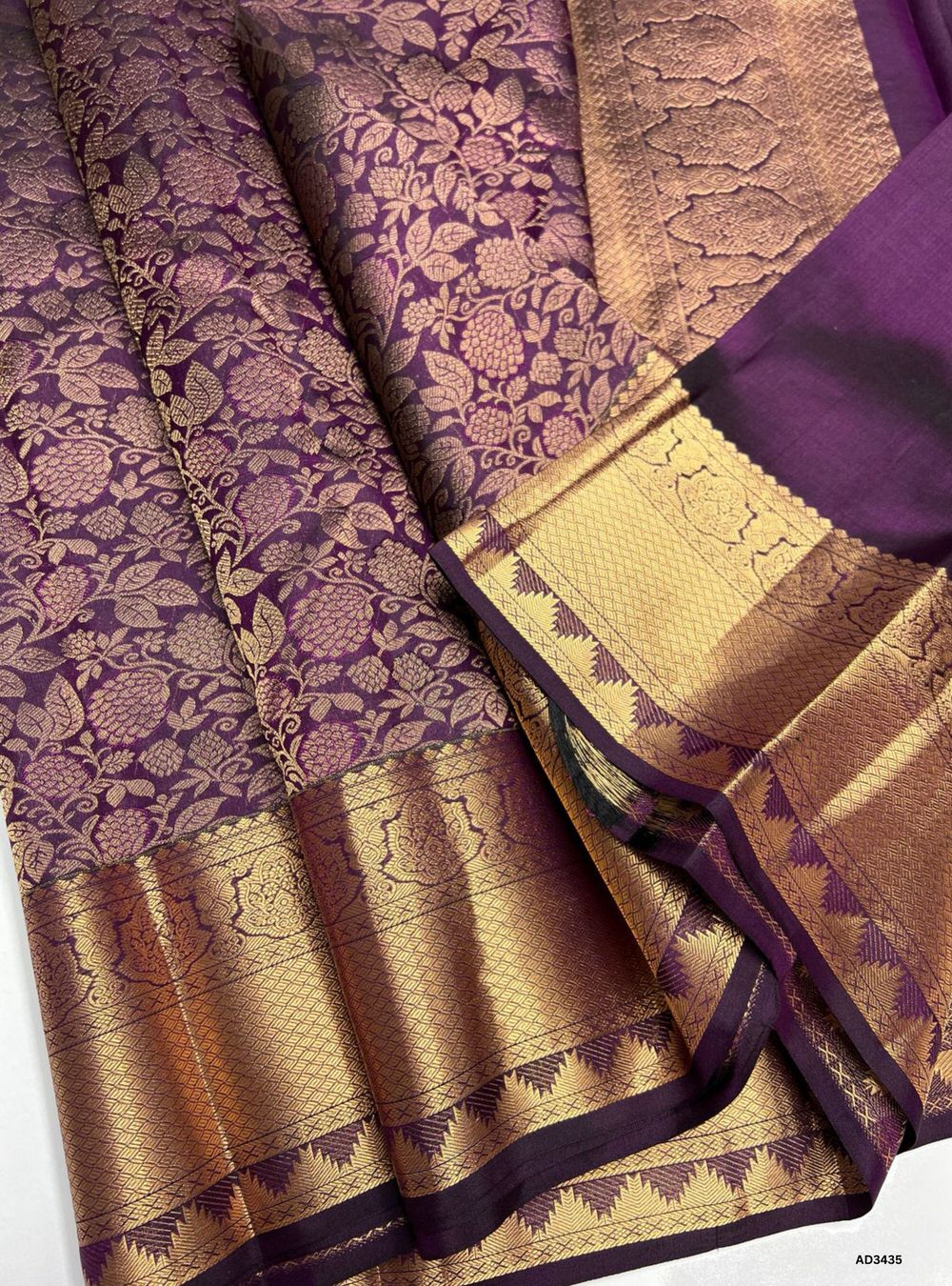 Burgundy - Kanjeevaram Silk Saree