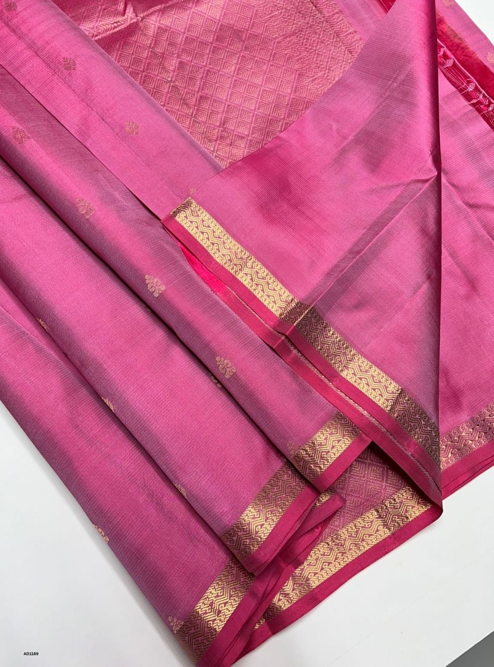 Baby Pink - Soft Silk Saree