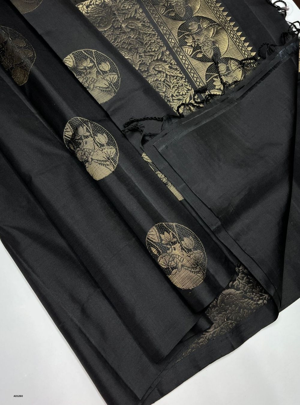 Black -  Soft Silk Saree