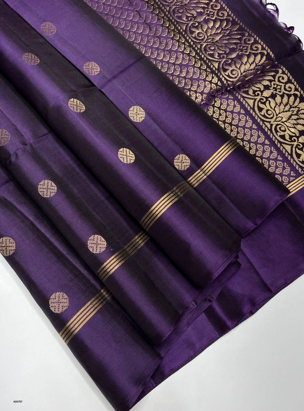 Purple  -  Soft Silk Saree