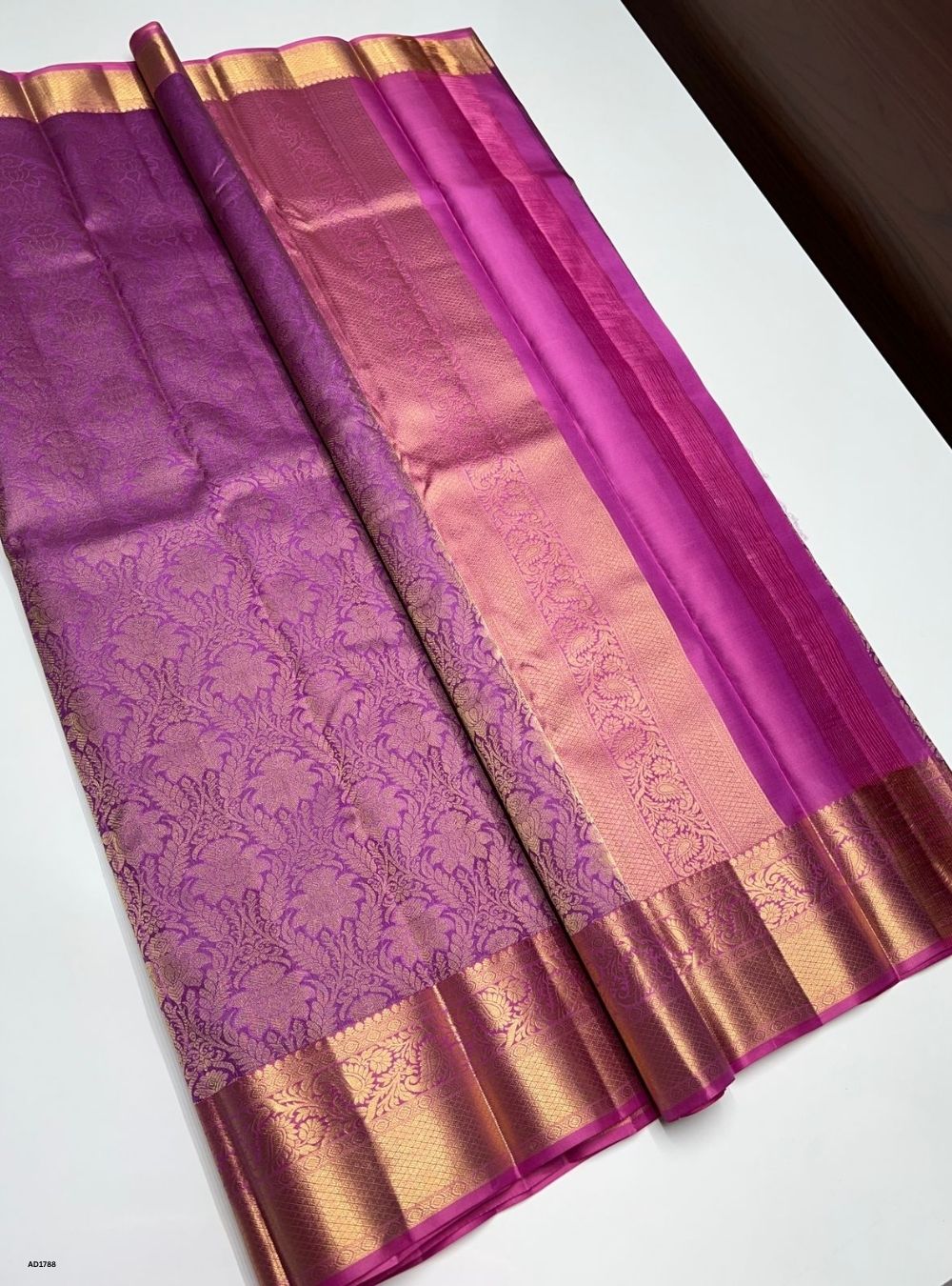 Lavender -  Kanjeevaram Silk Saree