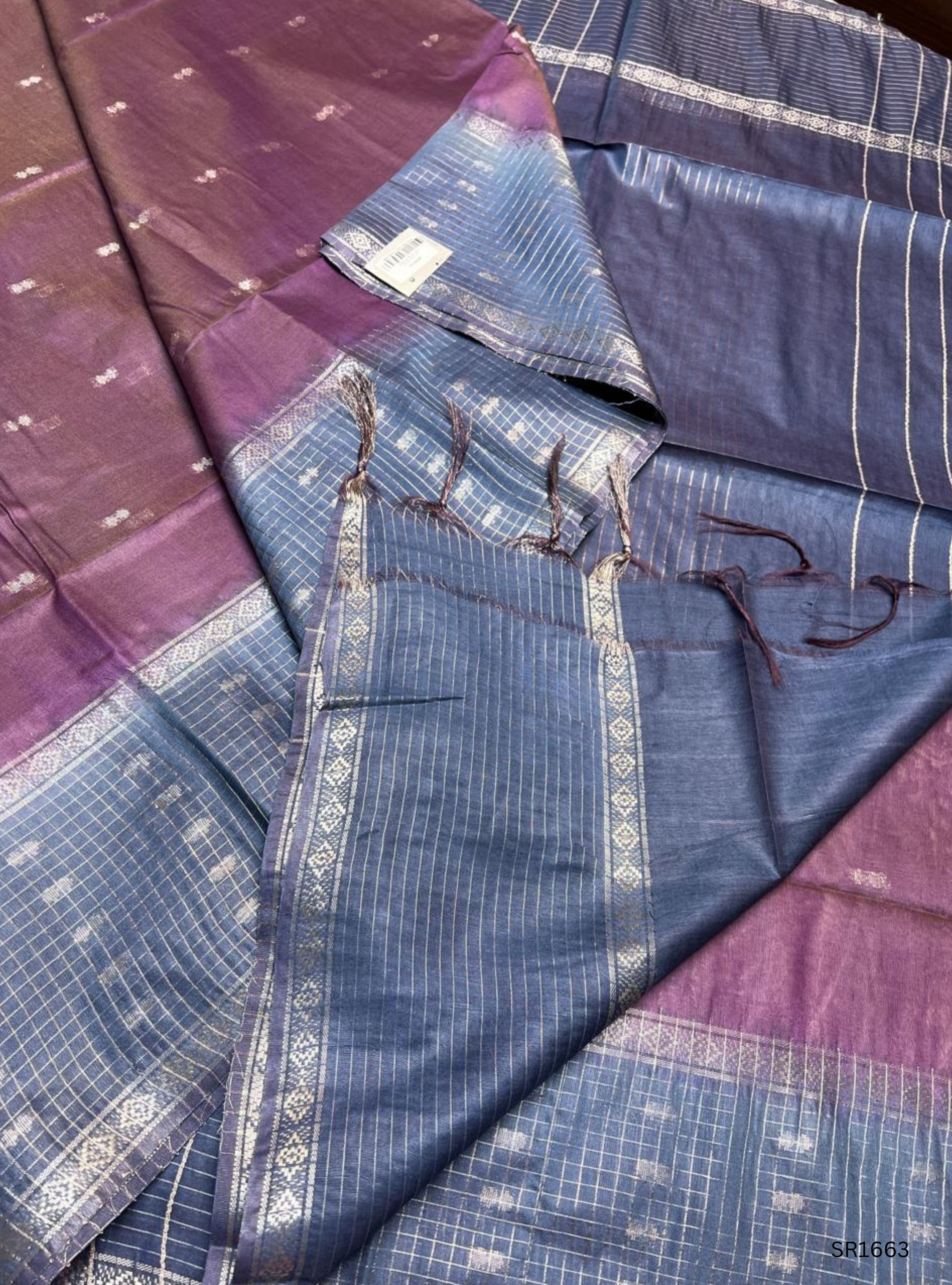 Opera Mauve - Semi Tissue Saree