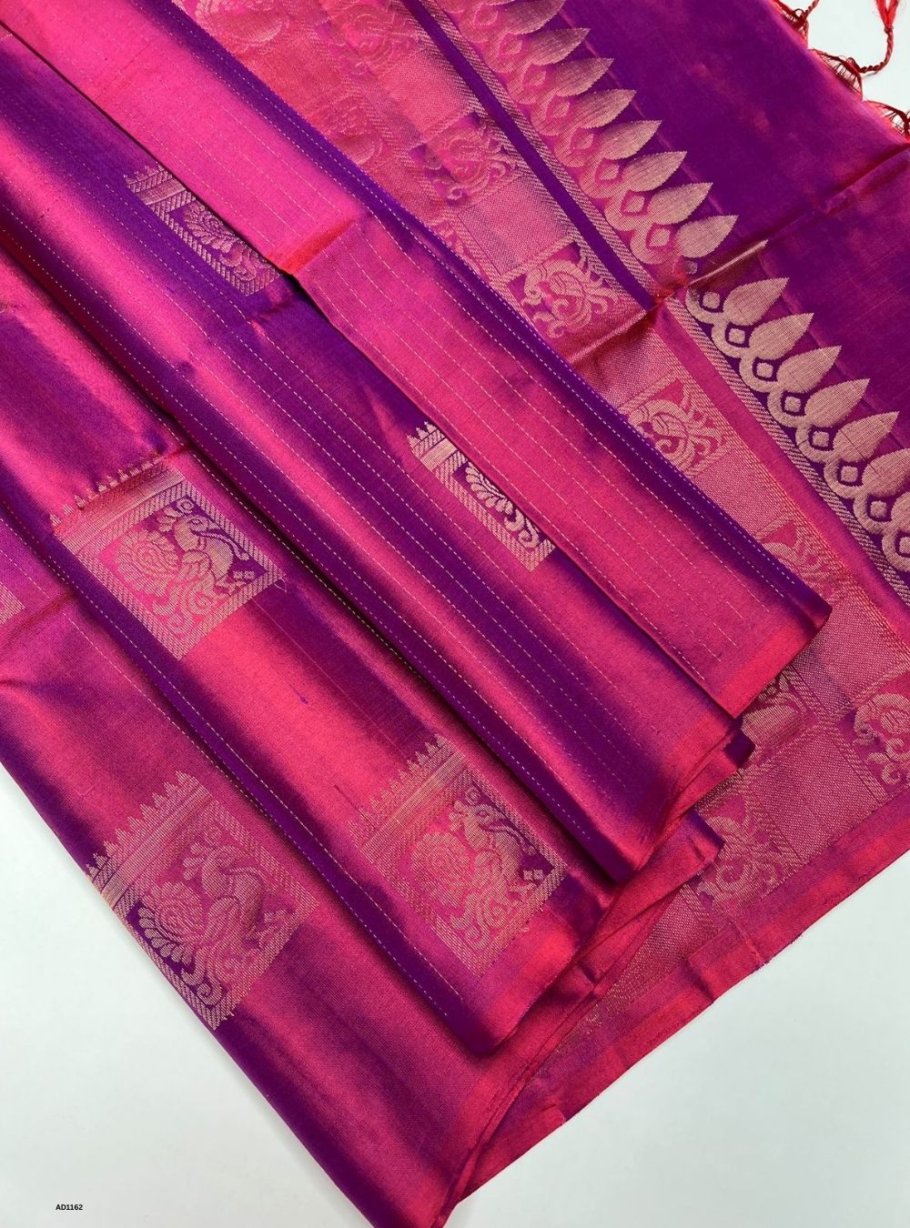Raspberry Pink - Soft Silk Saree