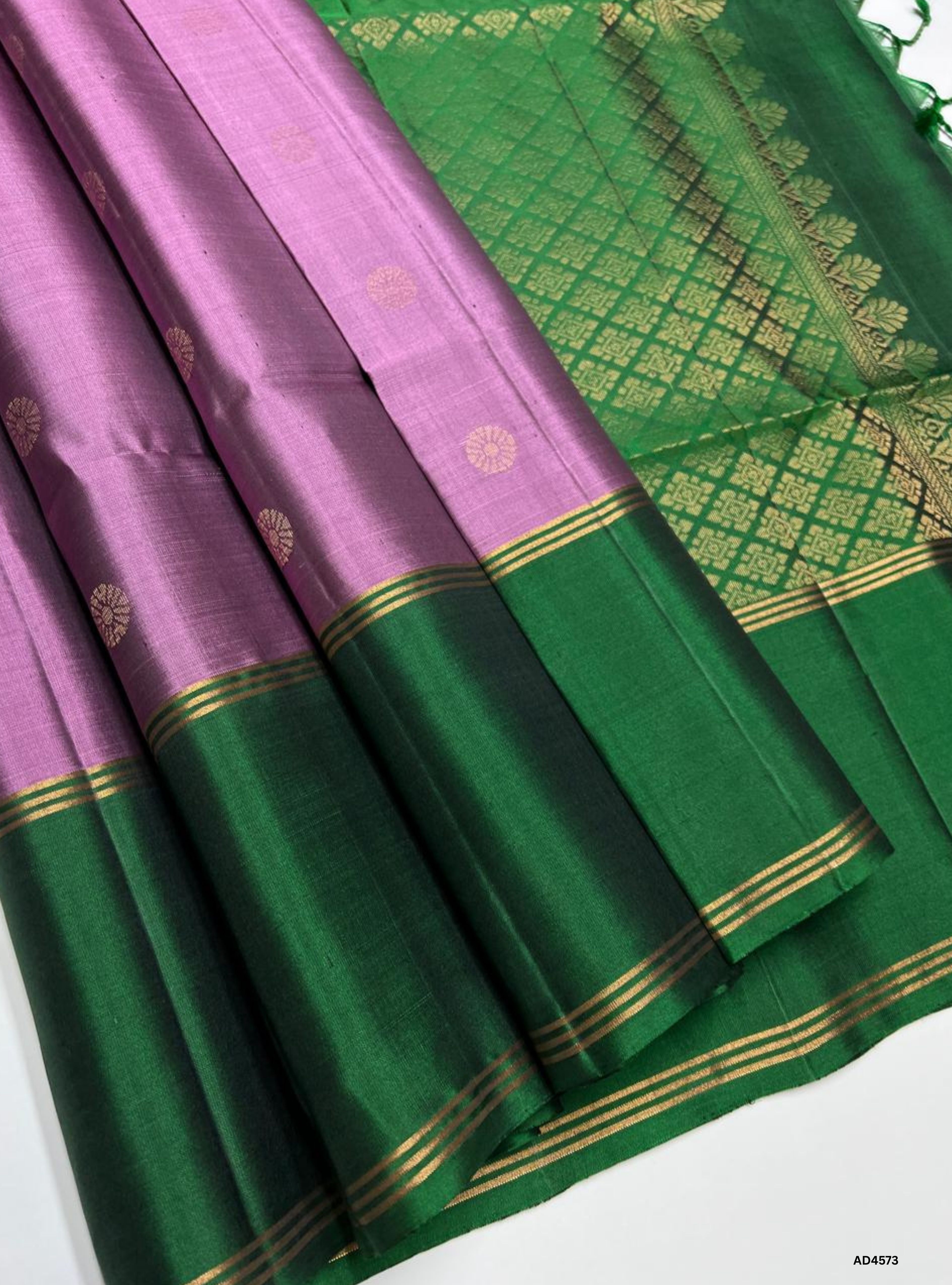 Brazilian & Green - Soft Silk Saree