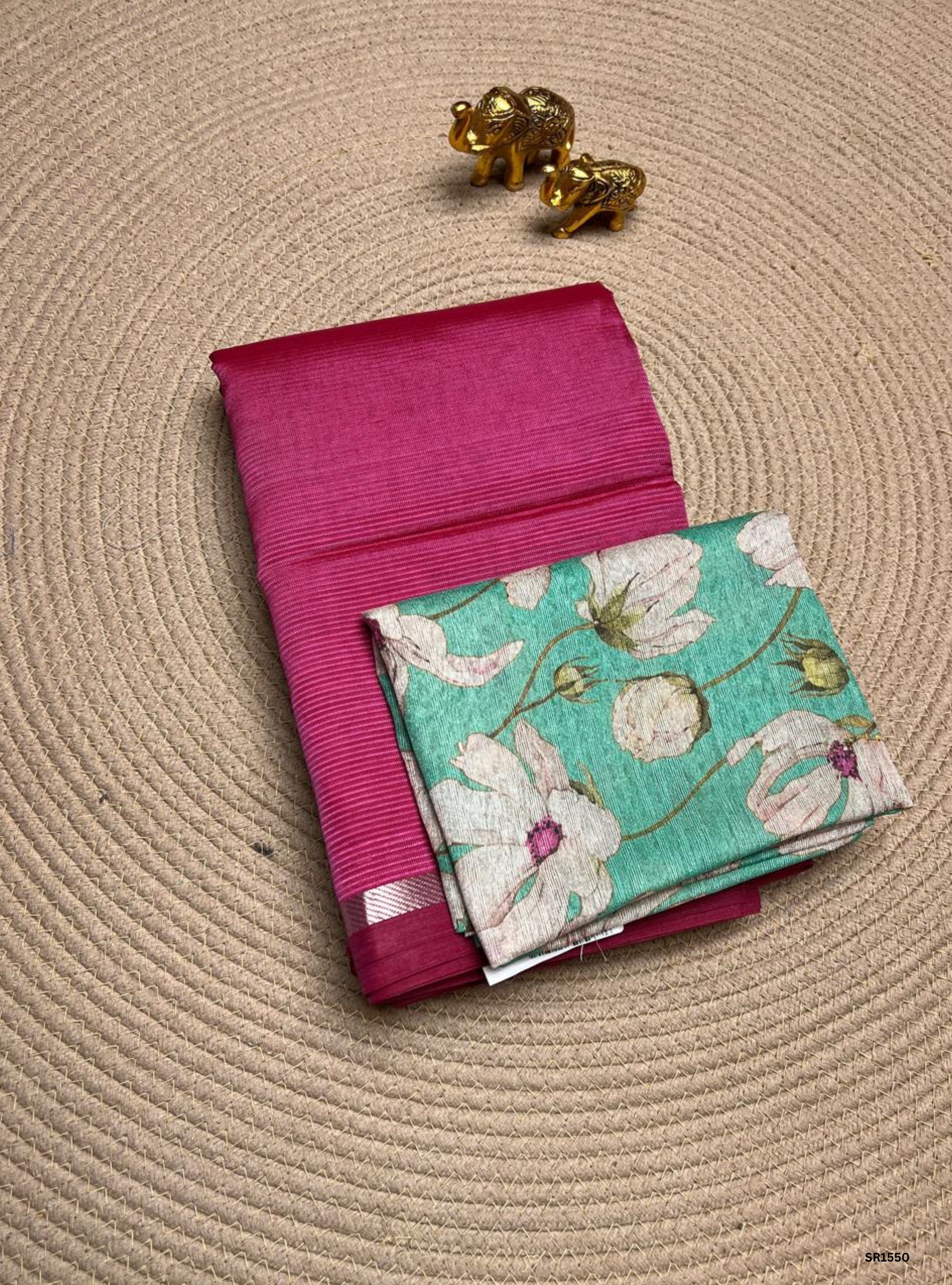 Pink - Mangalagiri Silk Cotton Saree