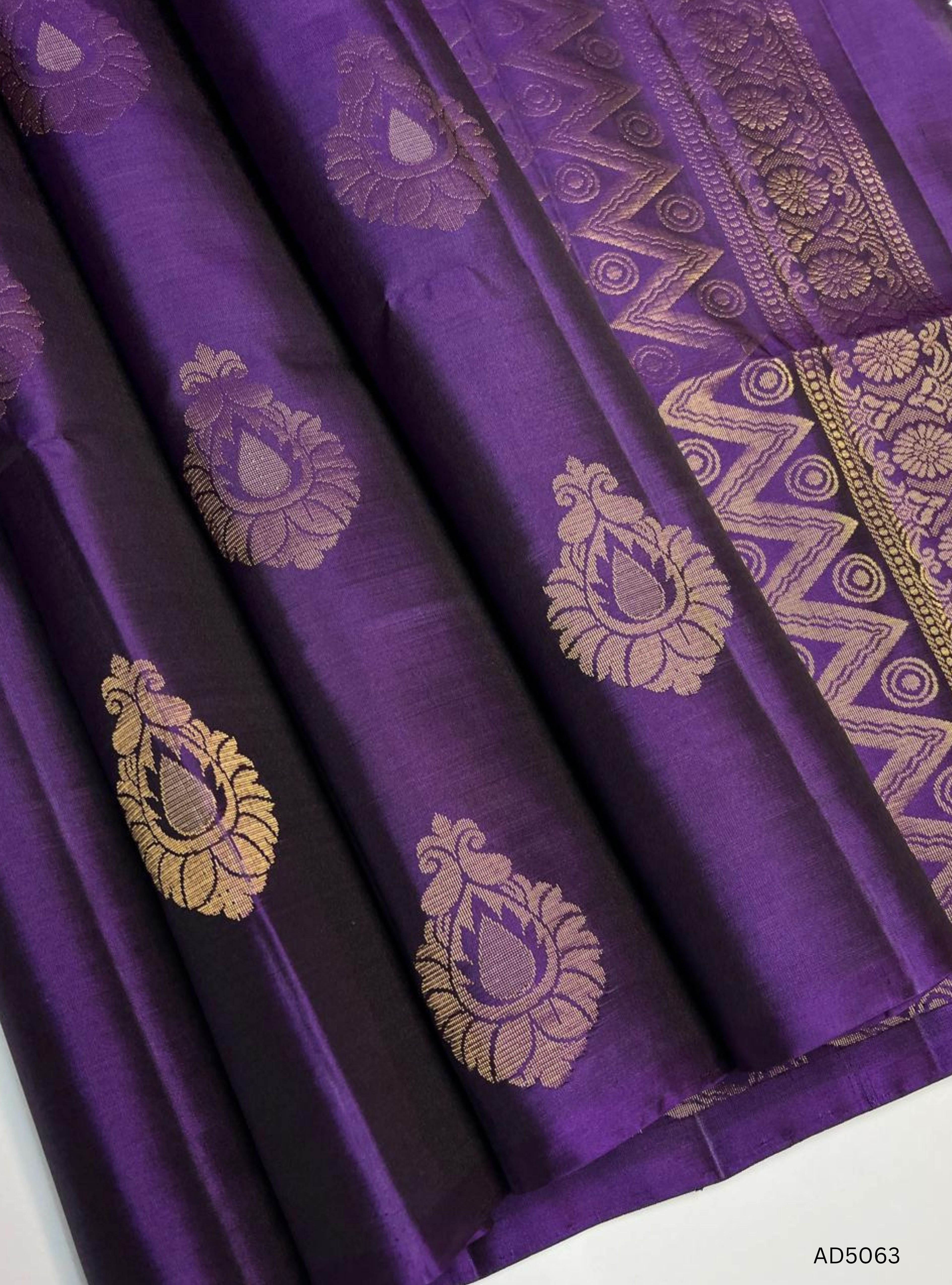 Purple - Soft Silk Saree