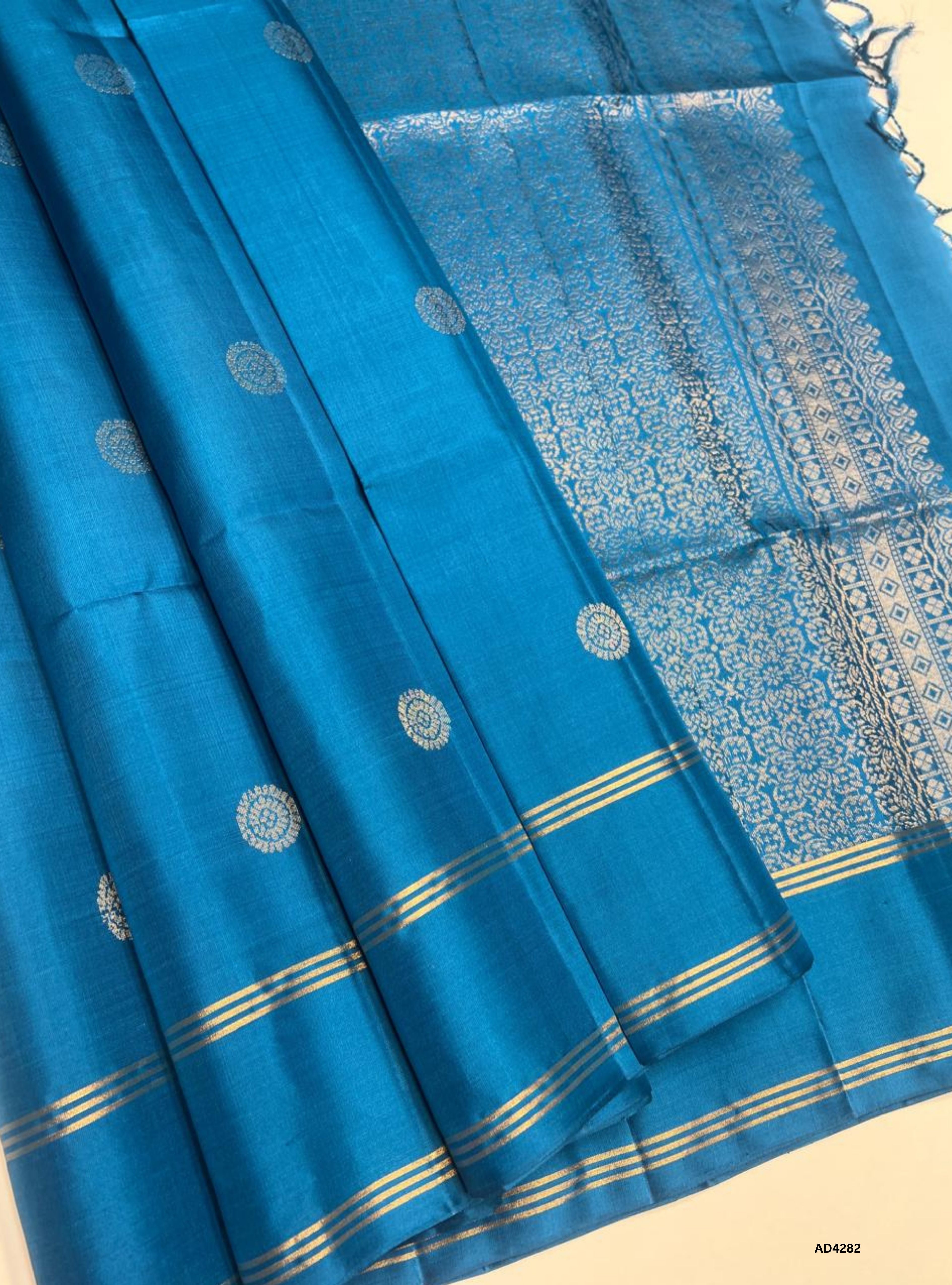 Cobalt Blue - Soft Silk Saree