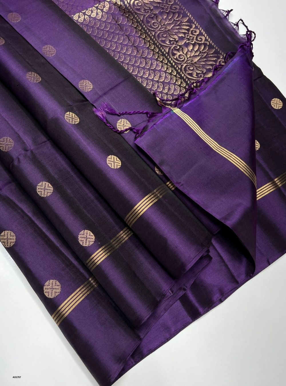 Purple  -  Soft Silk Saree
