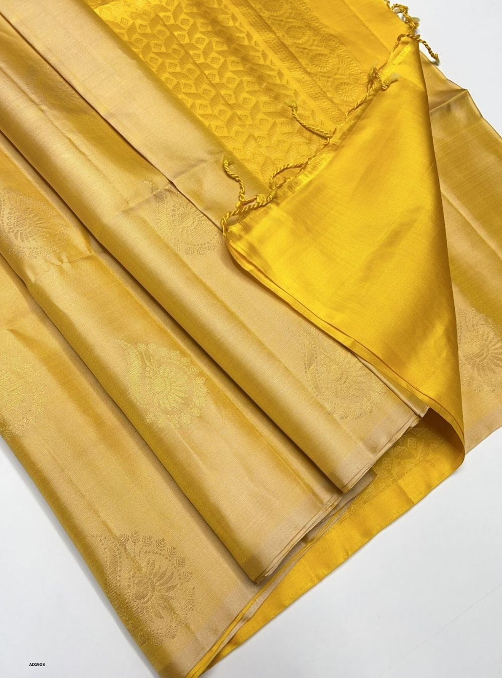 Yellow - Soft Silk Saree