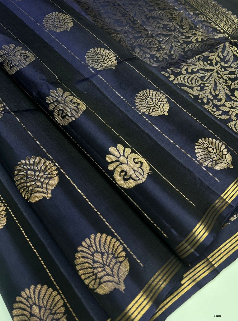 Navy -  Soft Silk Saree