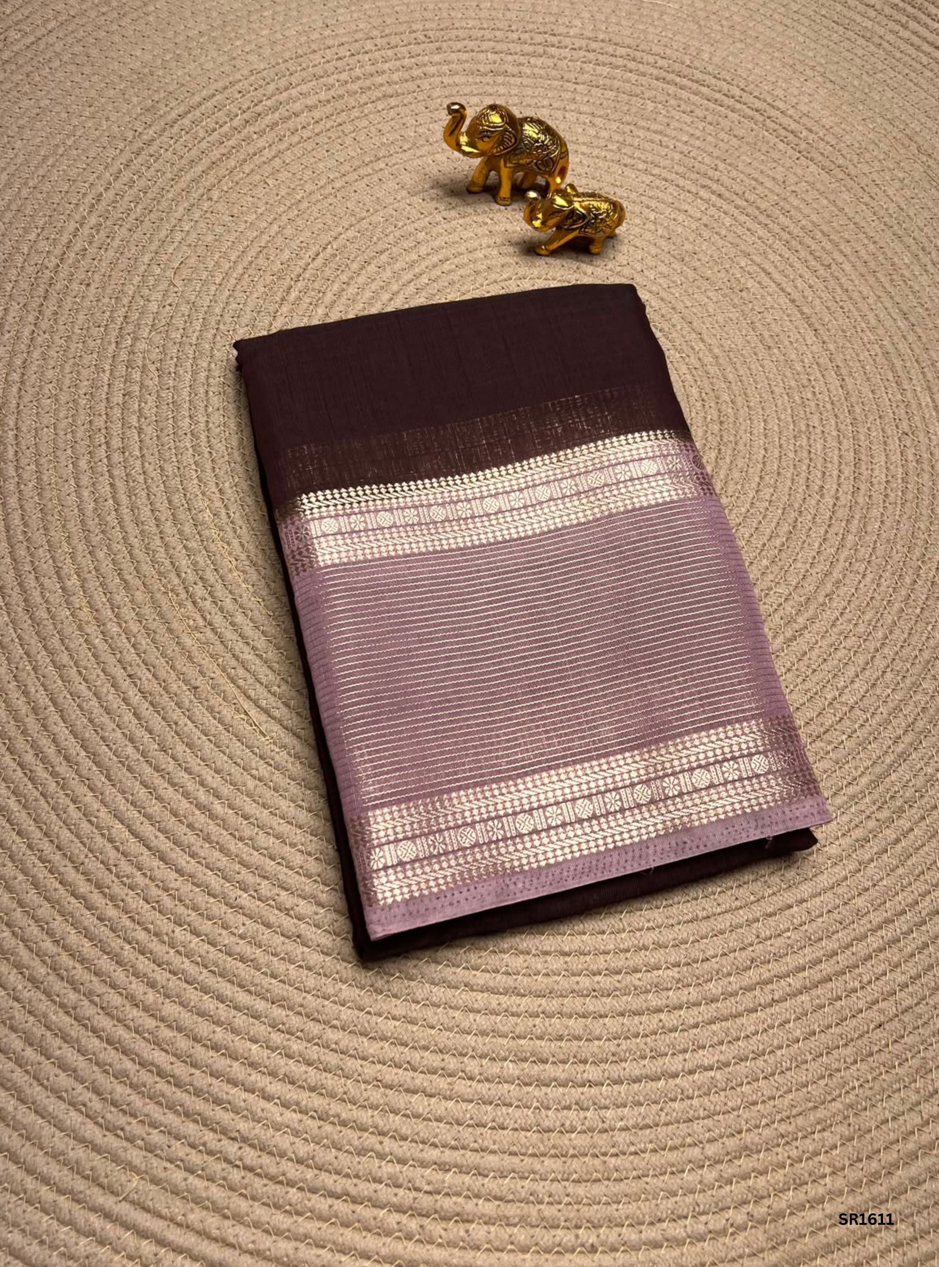 Coffee Brown & Cocoa - Binny Silk Saree