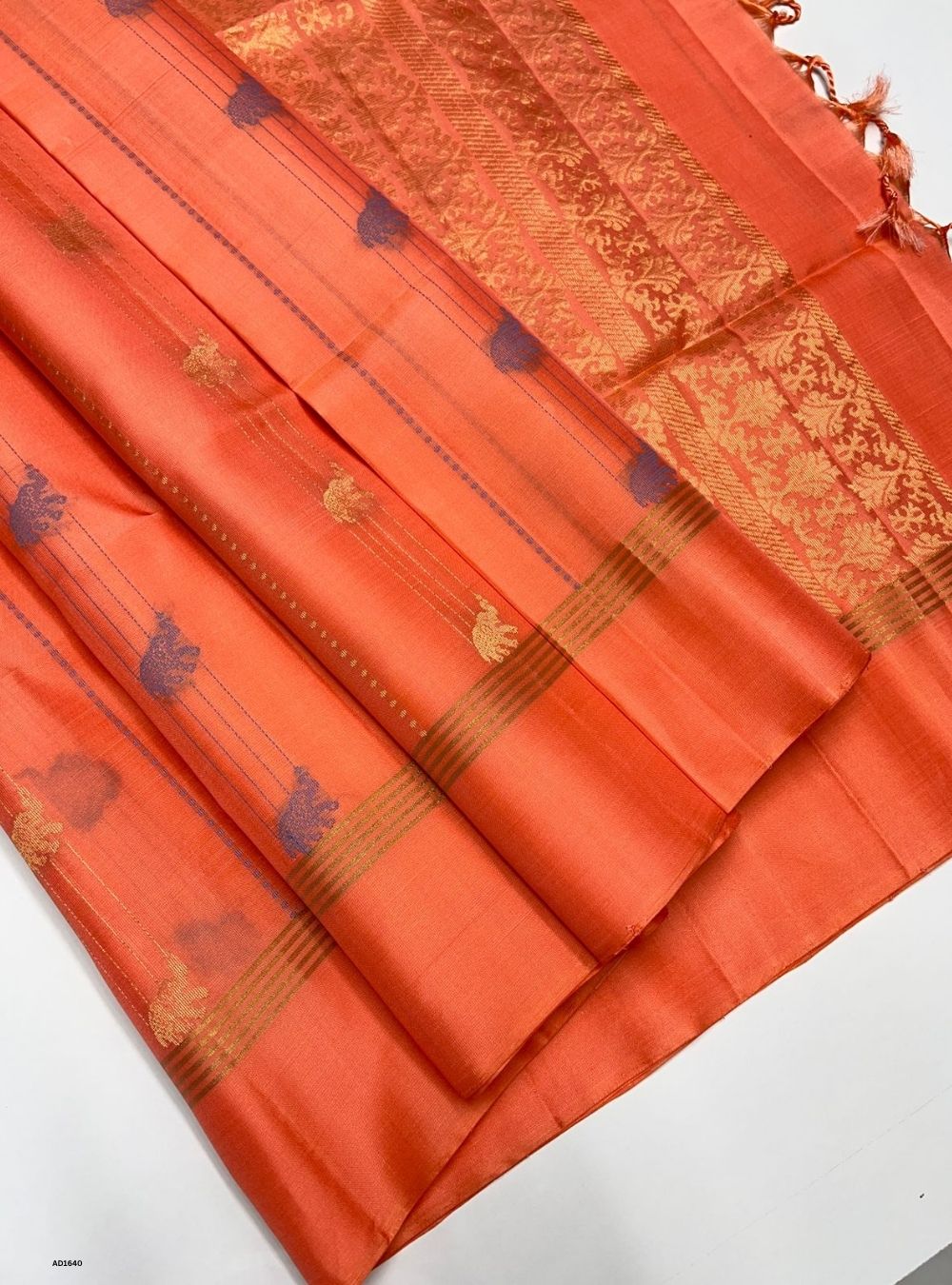 Peach -  Soft Silk Saree