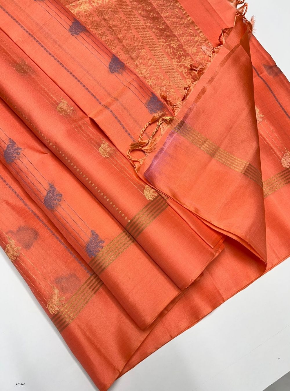 Peach -  Soft Silk Saree