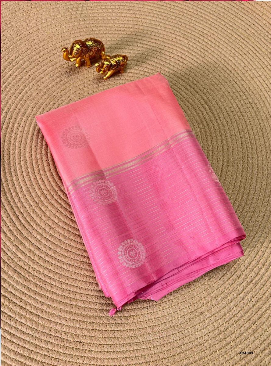 Pink - Soft Silk Saree
