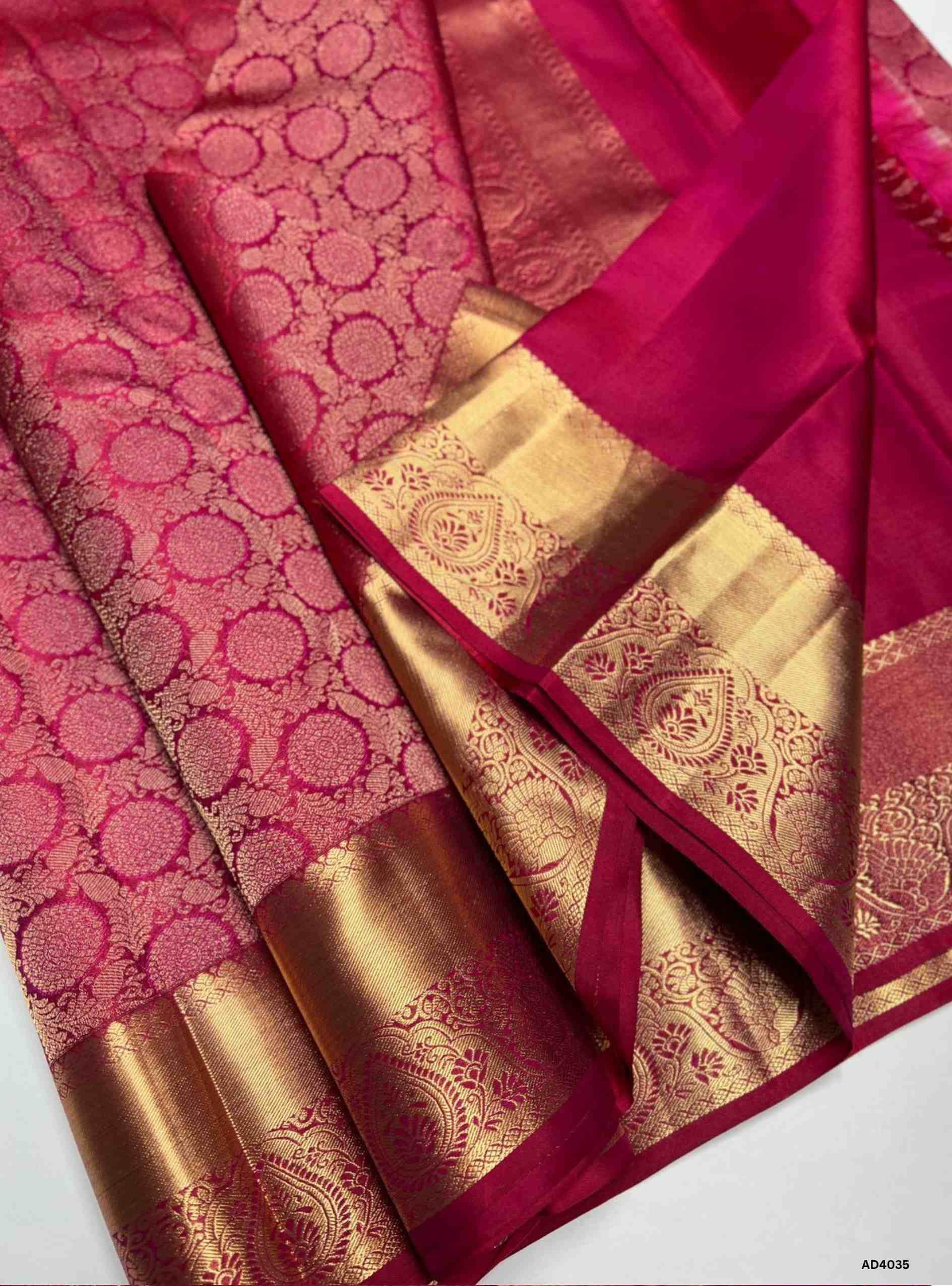 Rani Pink - Kanjeevaram Bridal Saree