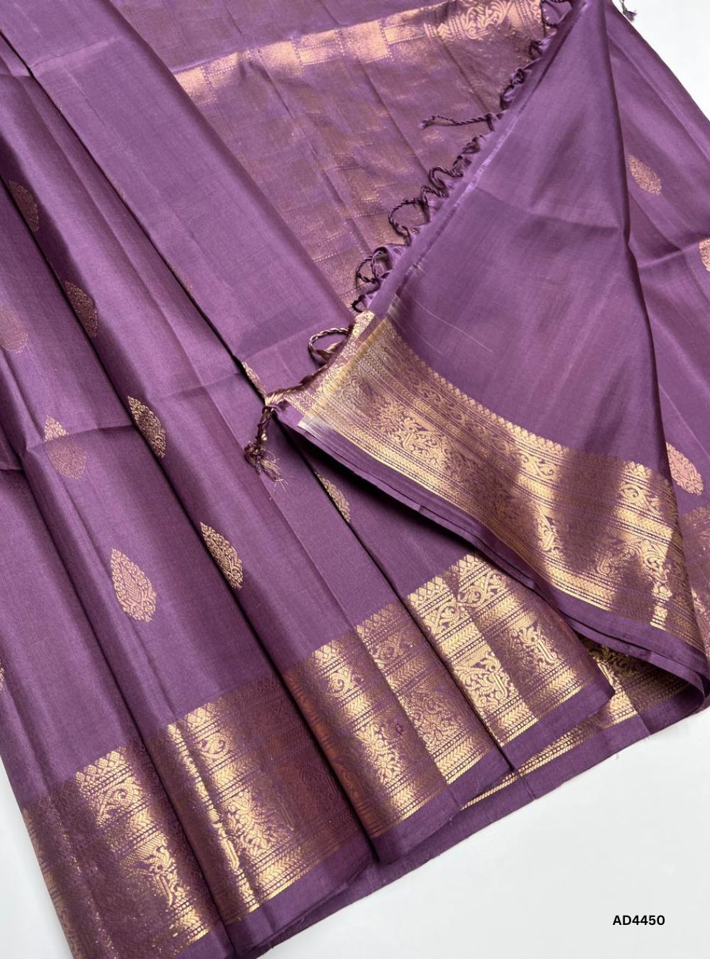 Grape - Kanchi Border Soft Silk Saree