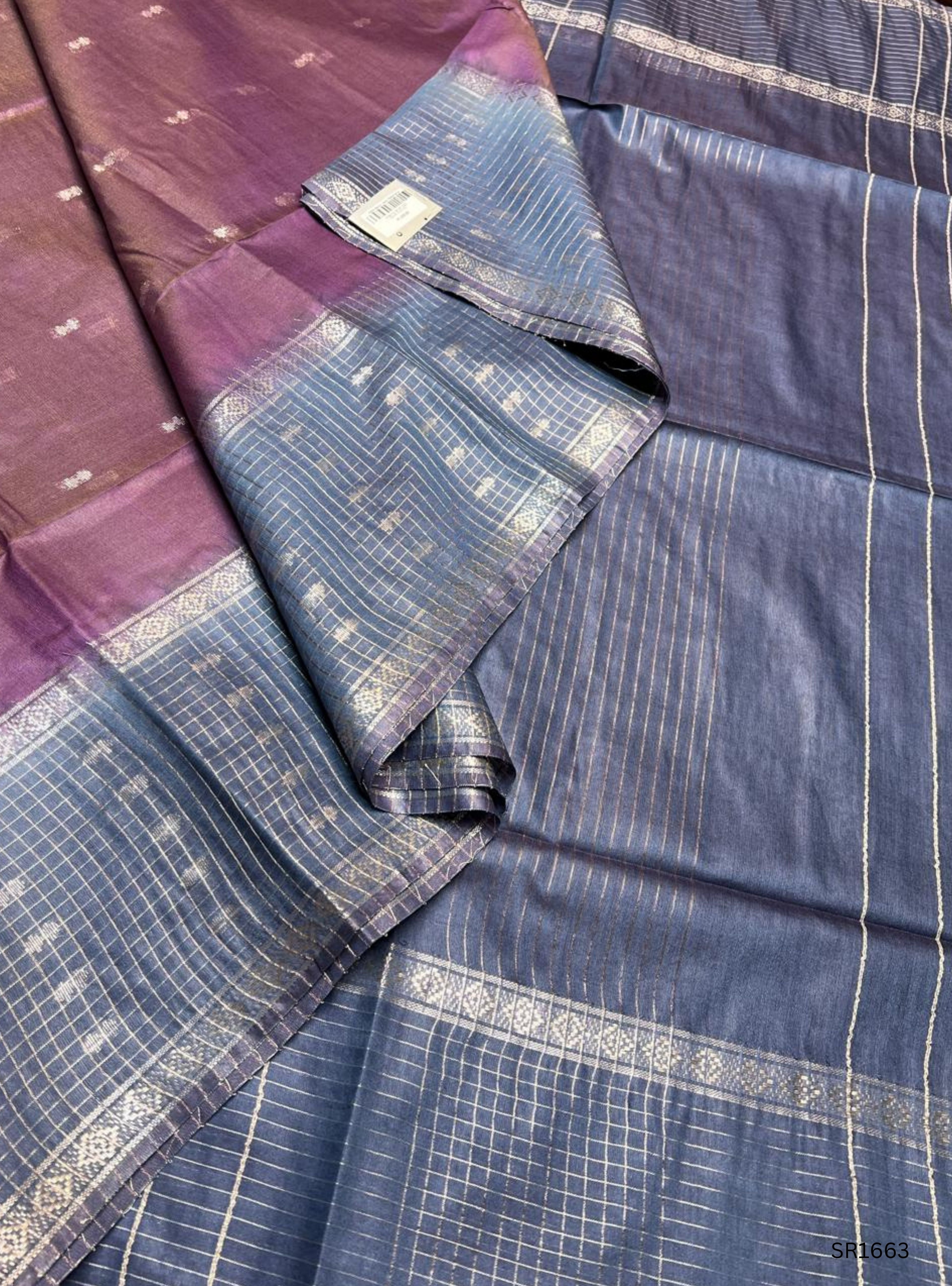 Opera Mauve - Semi Tissue Saree