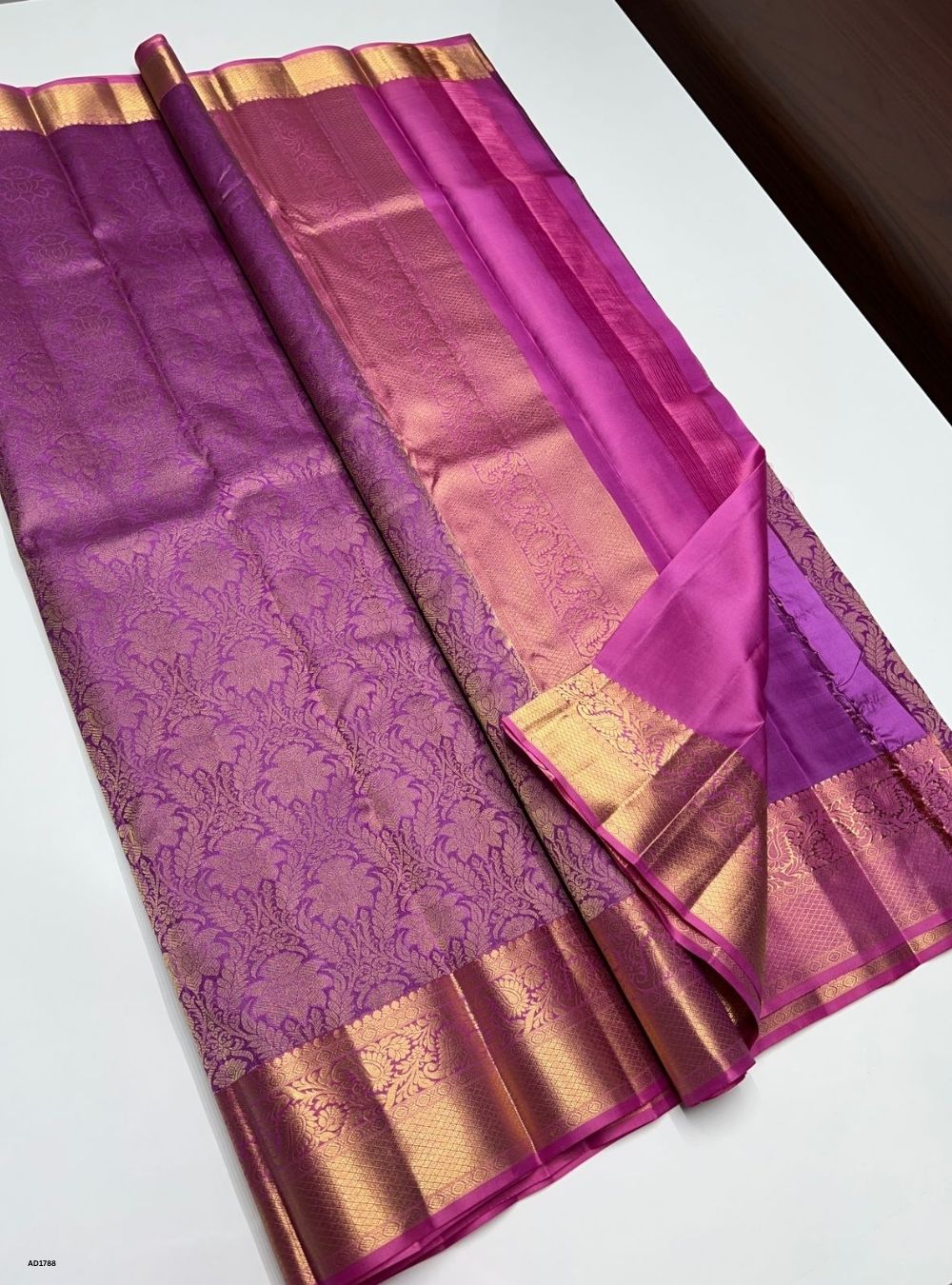 Lavender -  Kanjeevaram Silk Saree