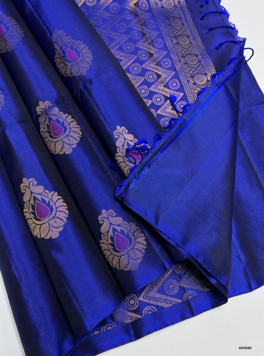 Royal Blue - Soft Silk Saree