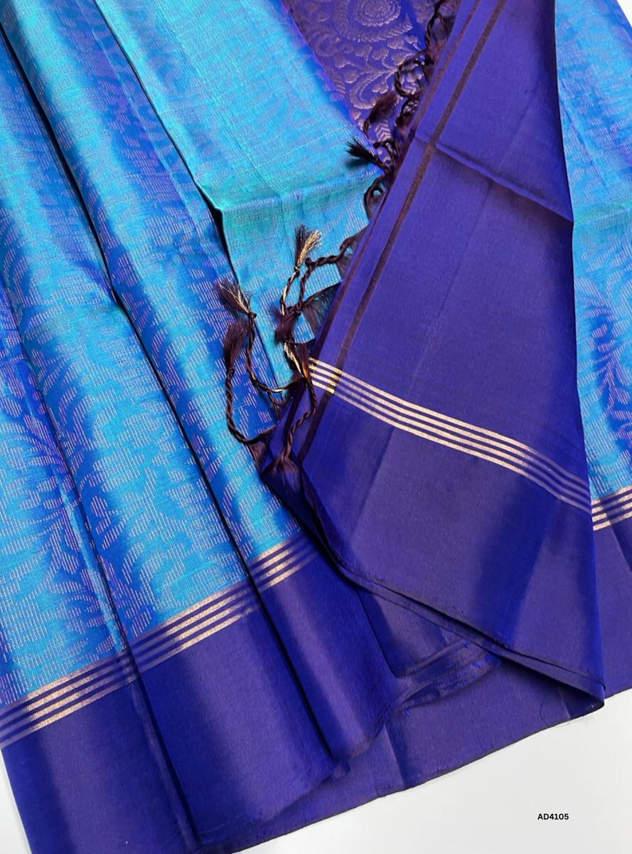 Dual Tone Blue & Purple - Soft Silk Bridal