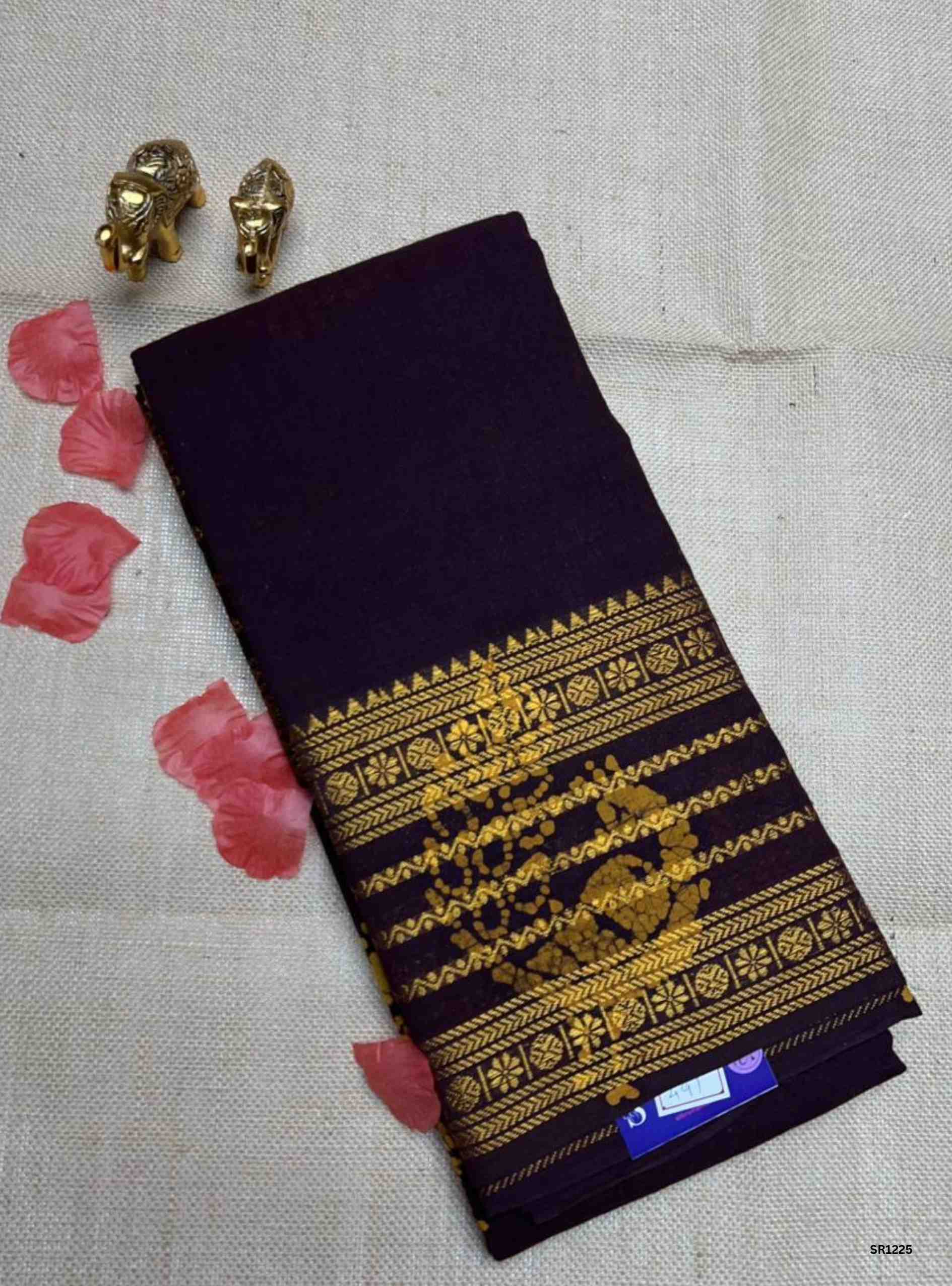 Coffee Brown - Wax Chungudi Cotton