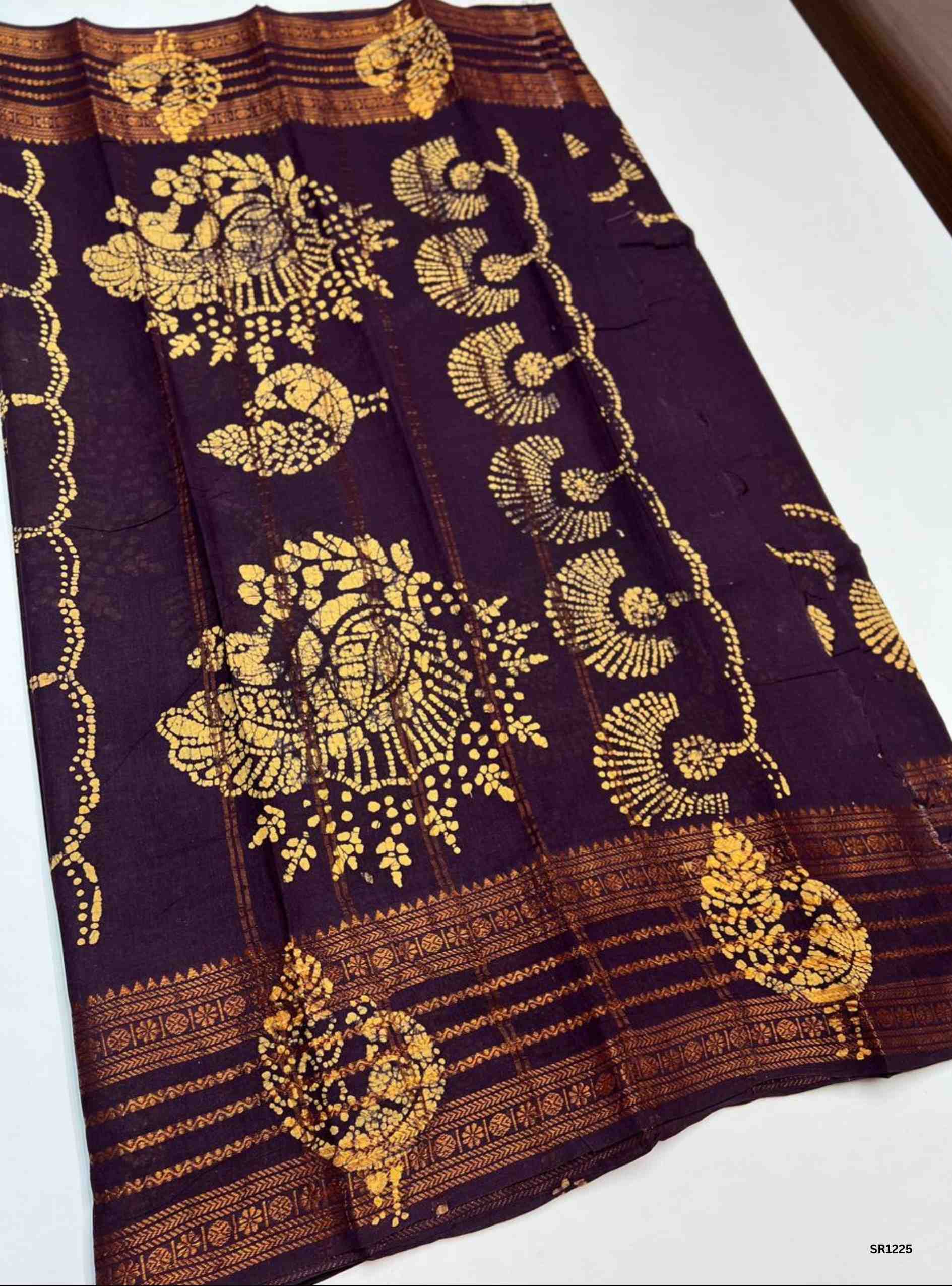 Coffee Brown - Wax Chungudi Cotton