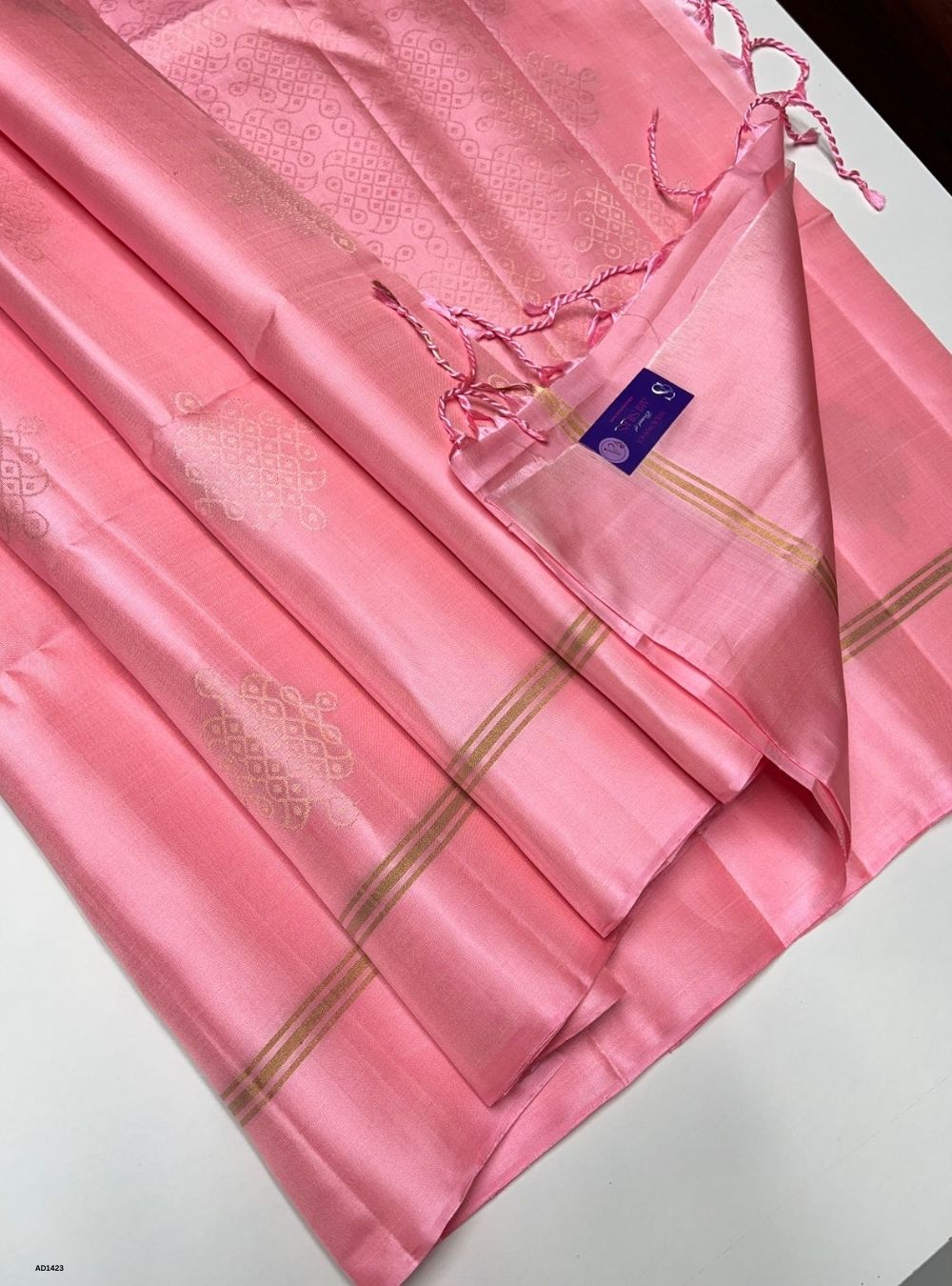 Baby Pink -  Soft Silk Saree