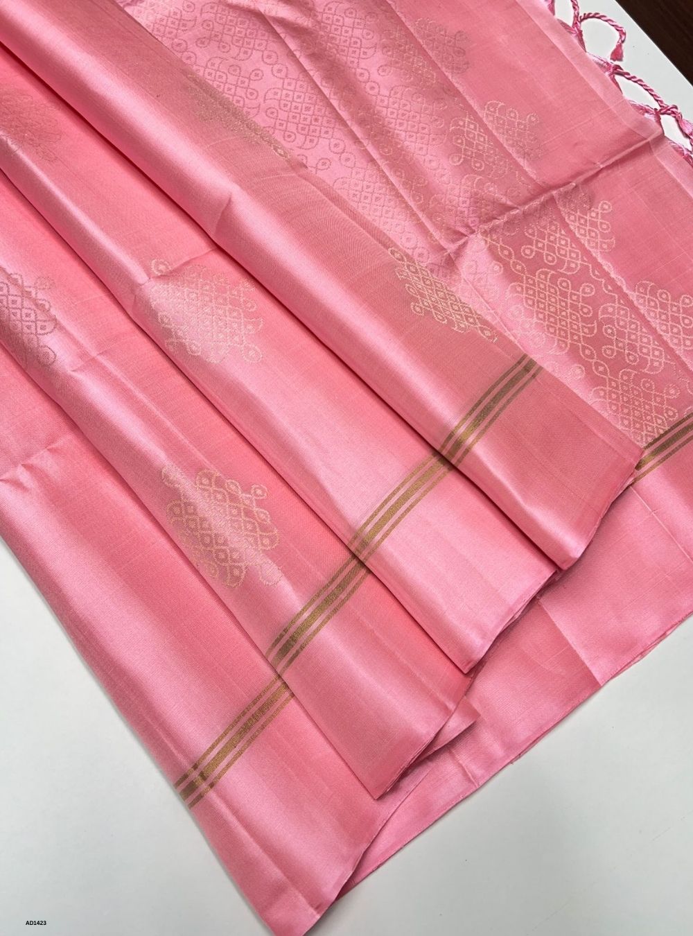 Baby Pink -  Soft Silk Saree