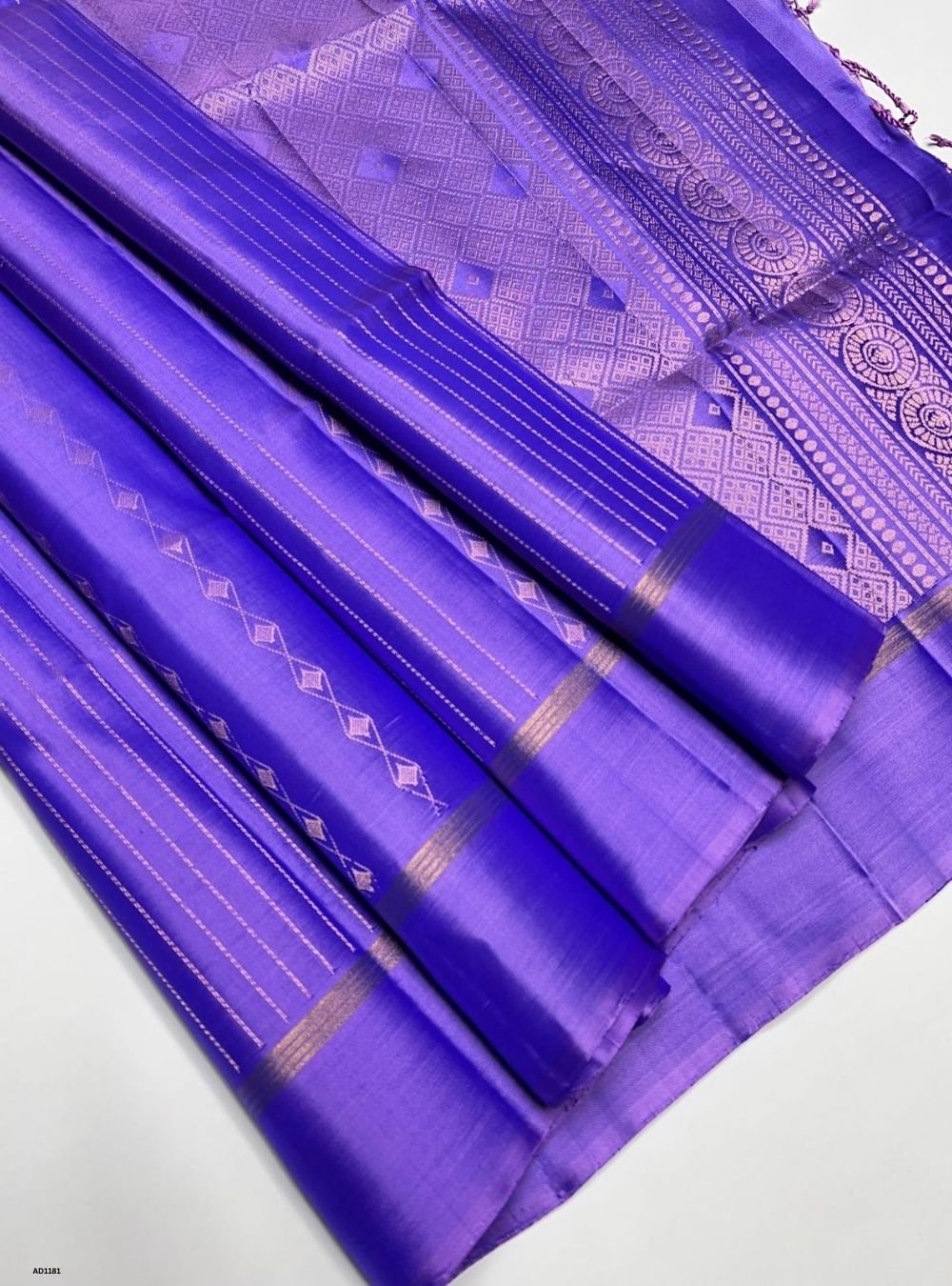 Dual Tone Purple - Soft Silk Saree