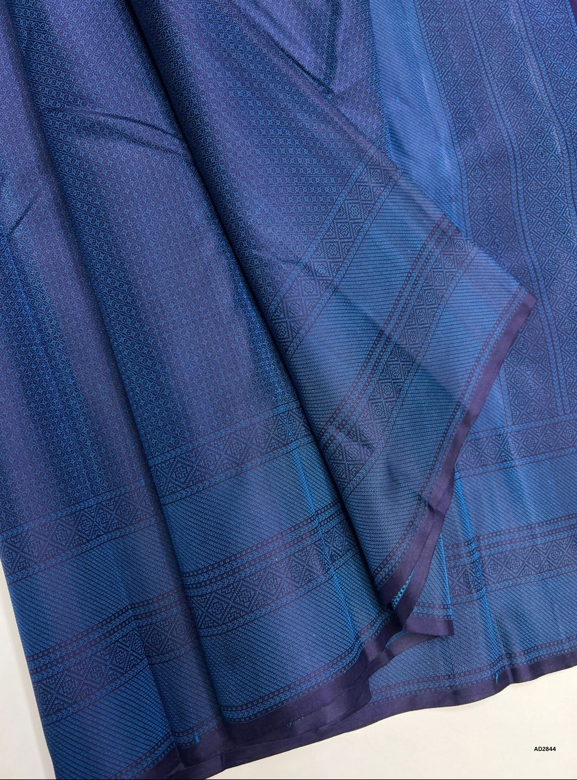 Ink Blue - Soft Silk Saree