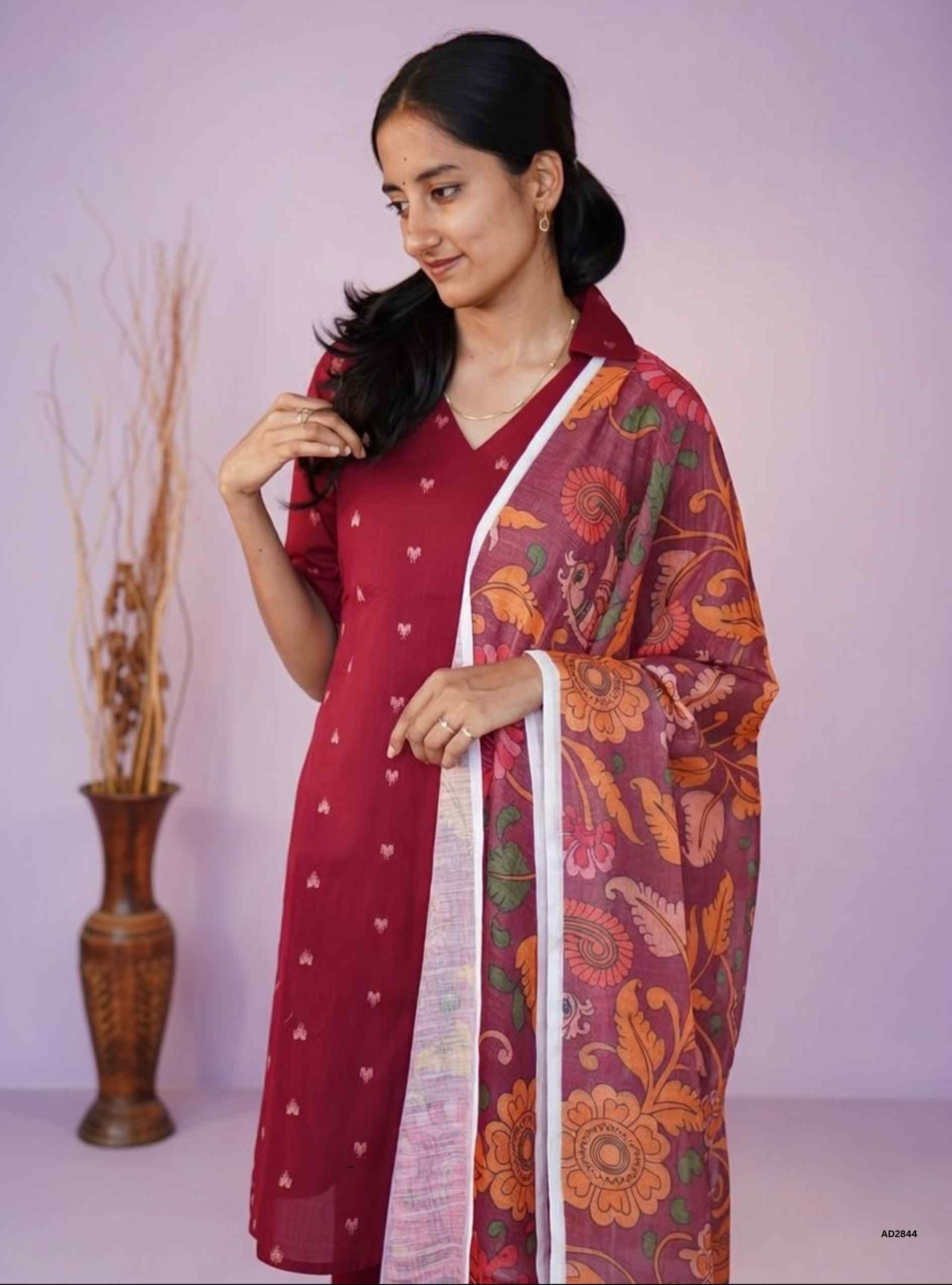 Rich maroon - Kurti