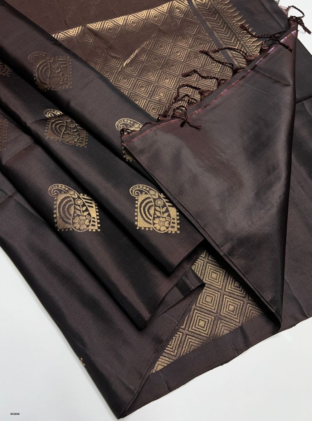 Coffee Brown -  Soft Silk Saree