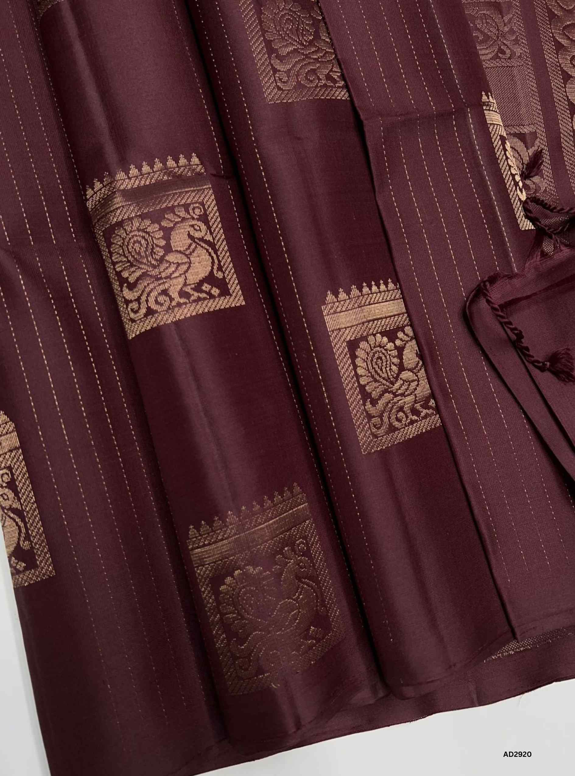 Brown - Soft Silk Saree