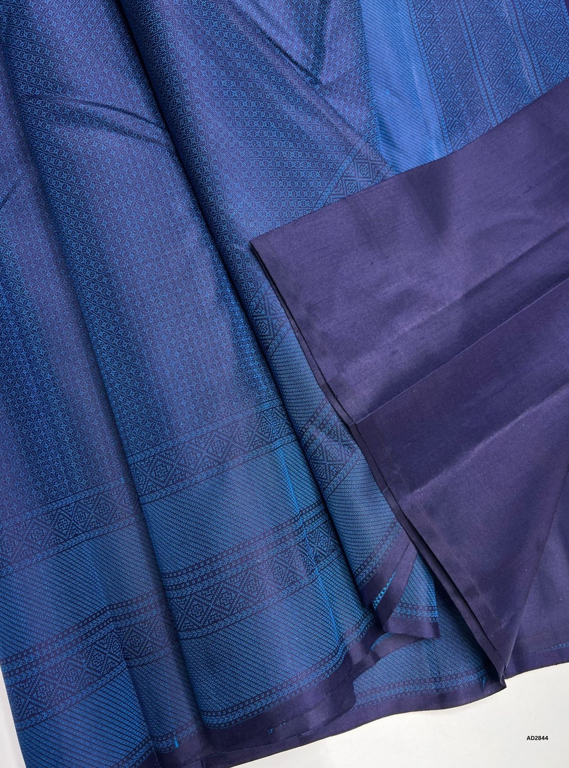 Ink Blue - Soft Silk Saree