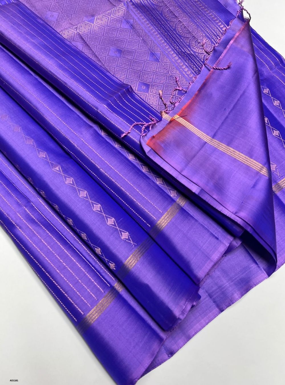 Dual Tone Purple - Soft Silk Saree
