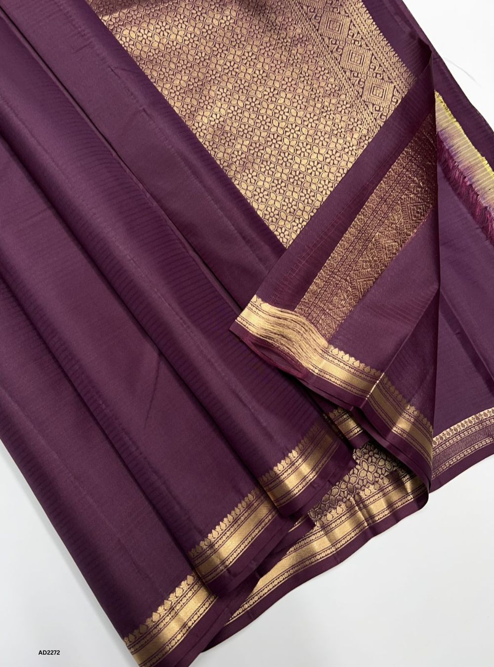 Plum - Soft Silk Saree