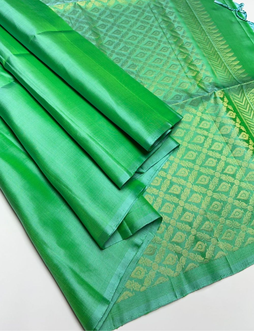 Light Green - Soft Silk Saree