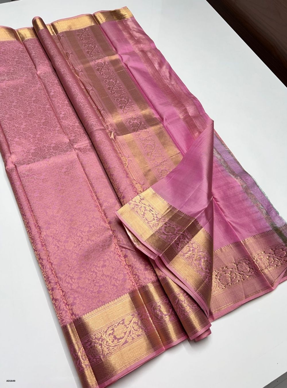 Lotus Pink -  Soft Silk Saree