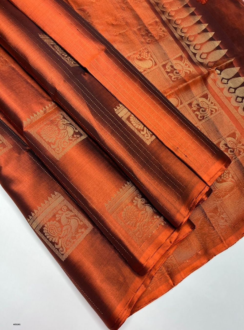Rustic Orange - Soft Silk Saree