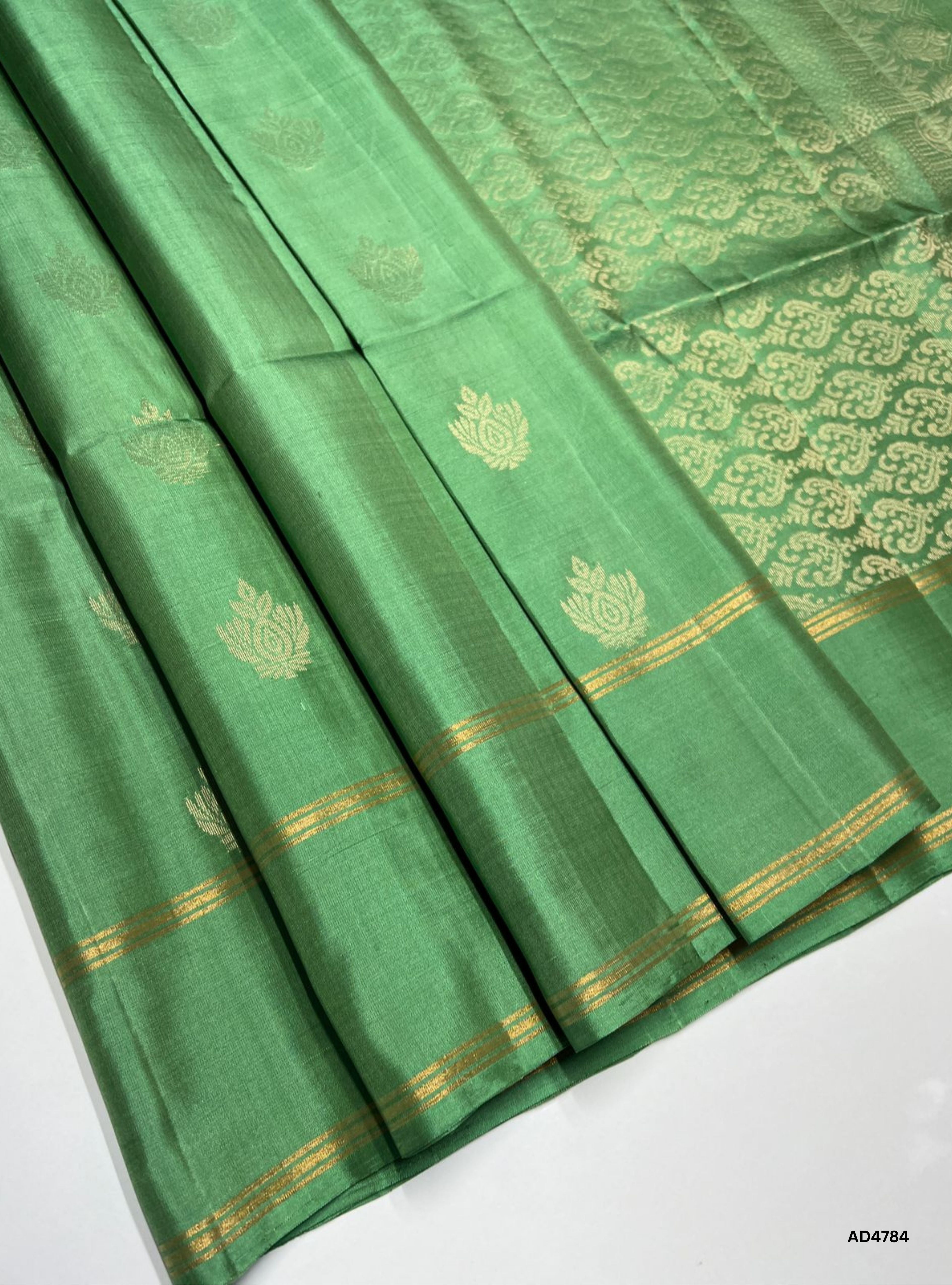 Apple Green - Soft Silk Saree