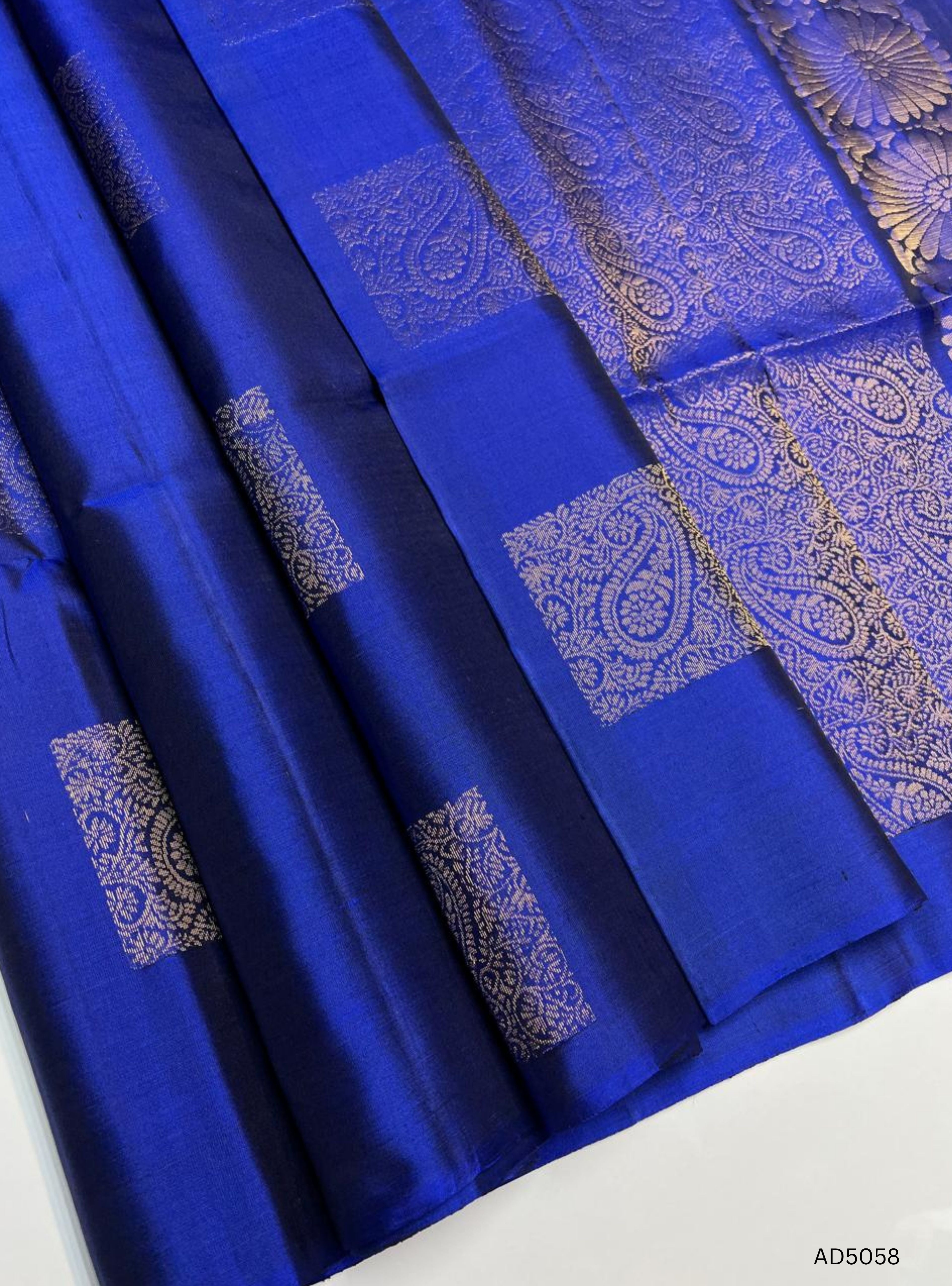 Royal Blue - Soft Silk Saree