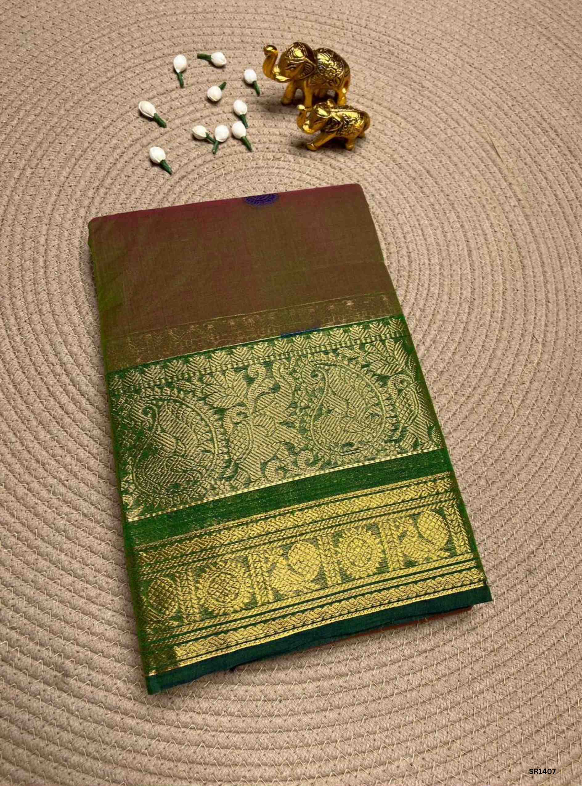 Green - Kanchi Cotton Saree